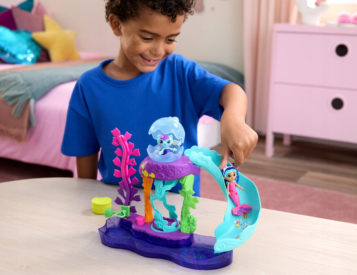 CAT HOUSE GABI FILM SET COLORFUL AQUARIUM FIGURINES GABI MERMAID +AKC. Packaging status original