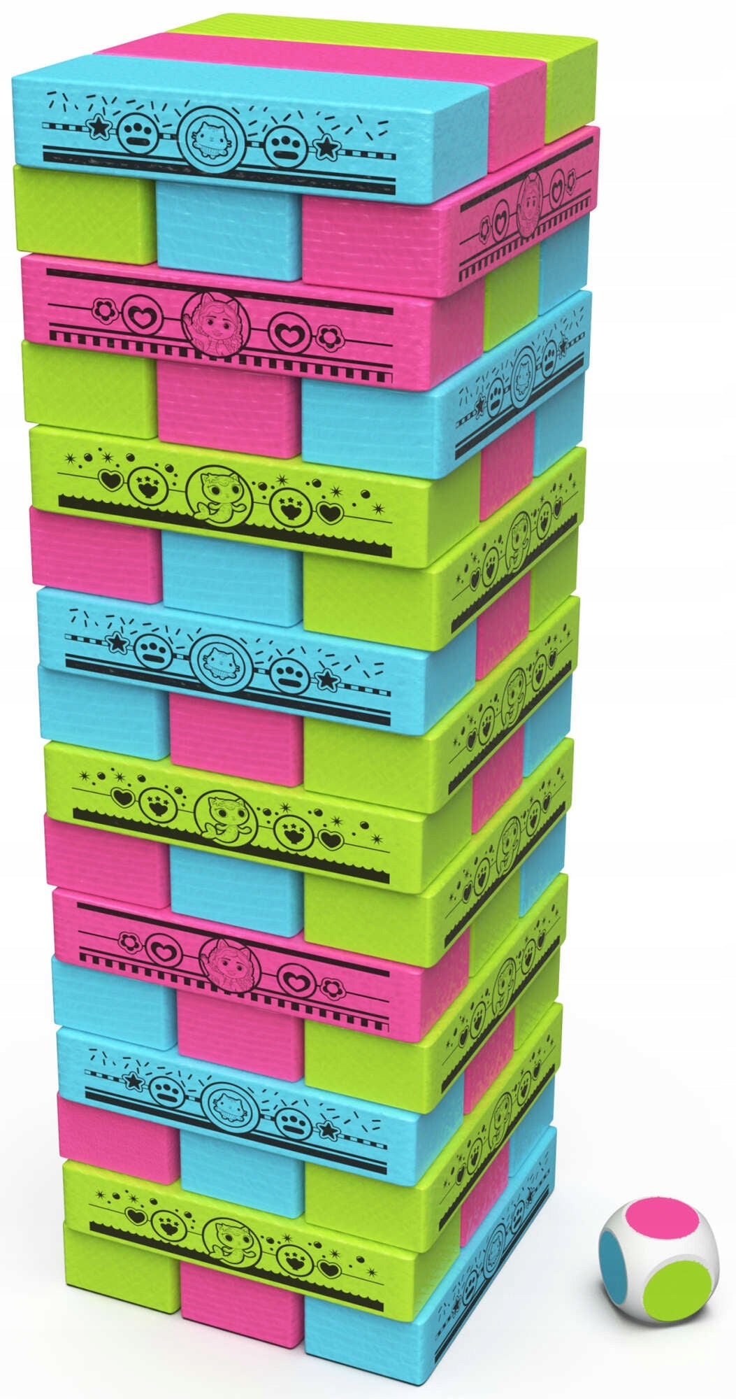 CAT HOUSE GABI GAME DANCING WOBBLY TOWER GABBY'S DOLLHOUSE WOODEN Manufacturer code 6066778