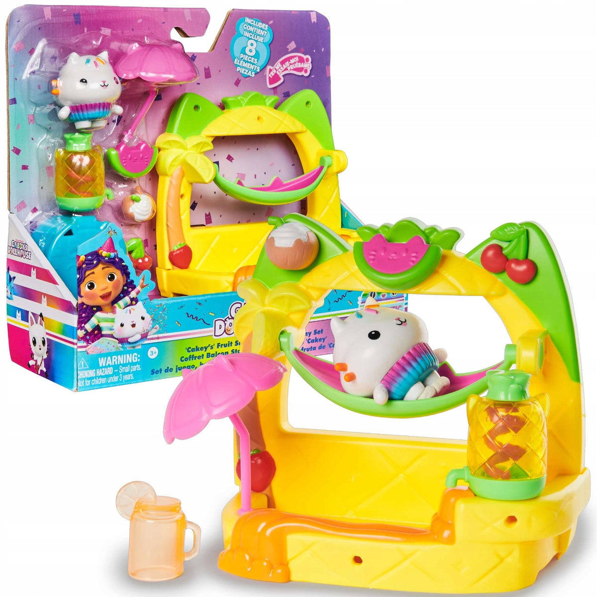 CAT HOUSE GABI SET BALCONY FRUIT PARTY FIGURINE SWEETS + ACCESSORIES