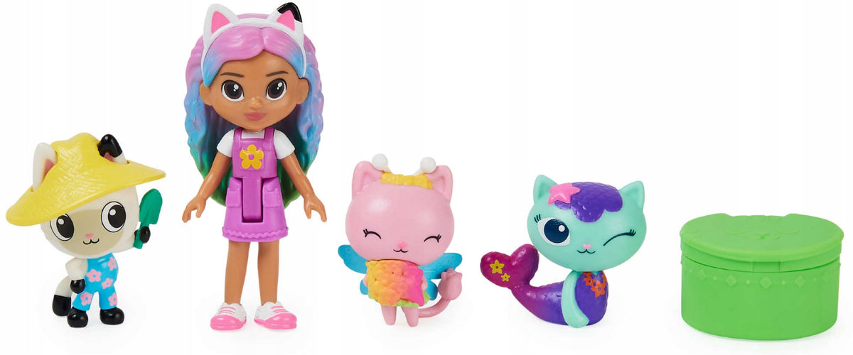 CAT HOUSE GABI SET OF FRIENDS 4 FIGURINES MERMAID DOLL PANDUŚ AKC Packaging status original