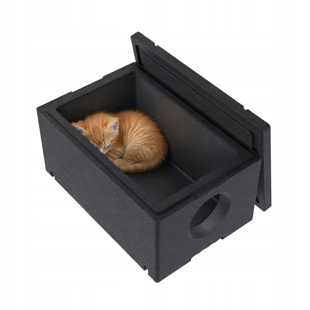 CAT HOUSE STYROFOAM KENNEL 60X40 BLACK Manufacturer code 11412