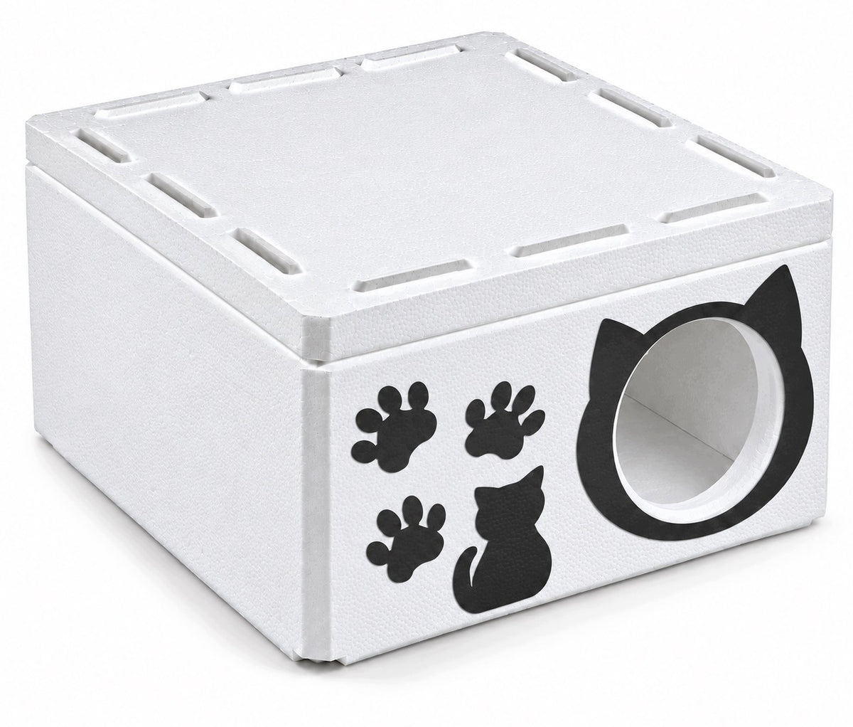 CAT HOUSE WARM BOOTH STYROFOAM BOX BED FOR WINTER Packaging status original