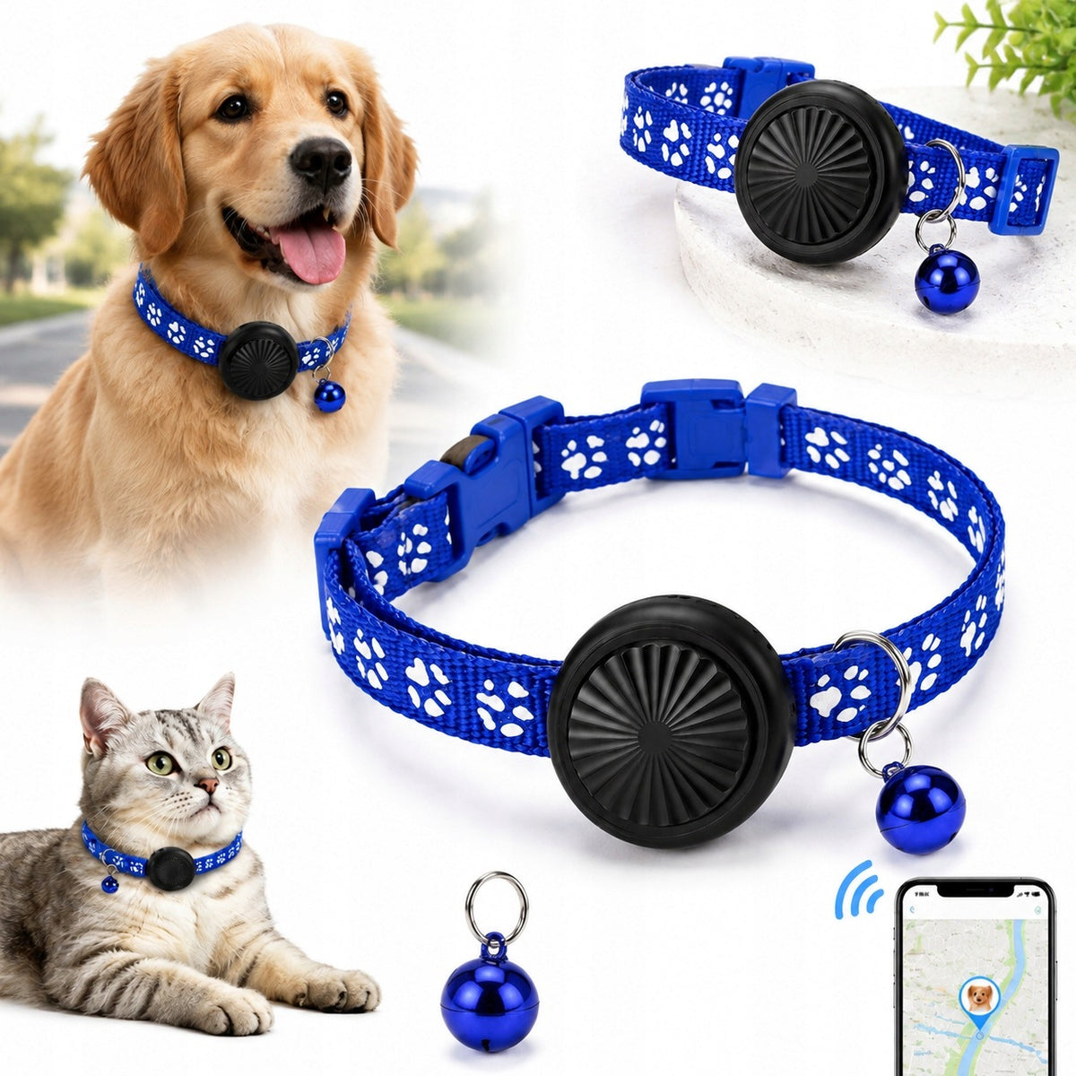 CAT LOCATOR SMARTTAG COLLAR PREVENTS LOSS