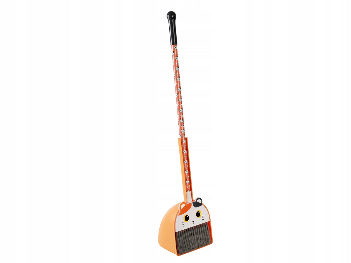 CAT LOVERS LAZY CLEANING SET FOR CHILDREN BROOM DUSTPAN