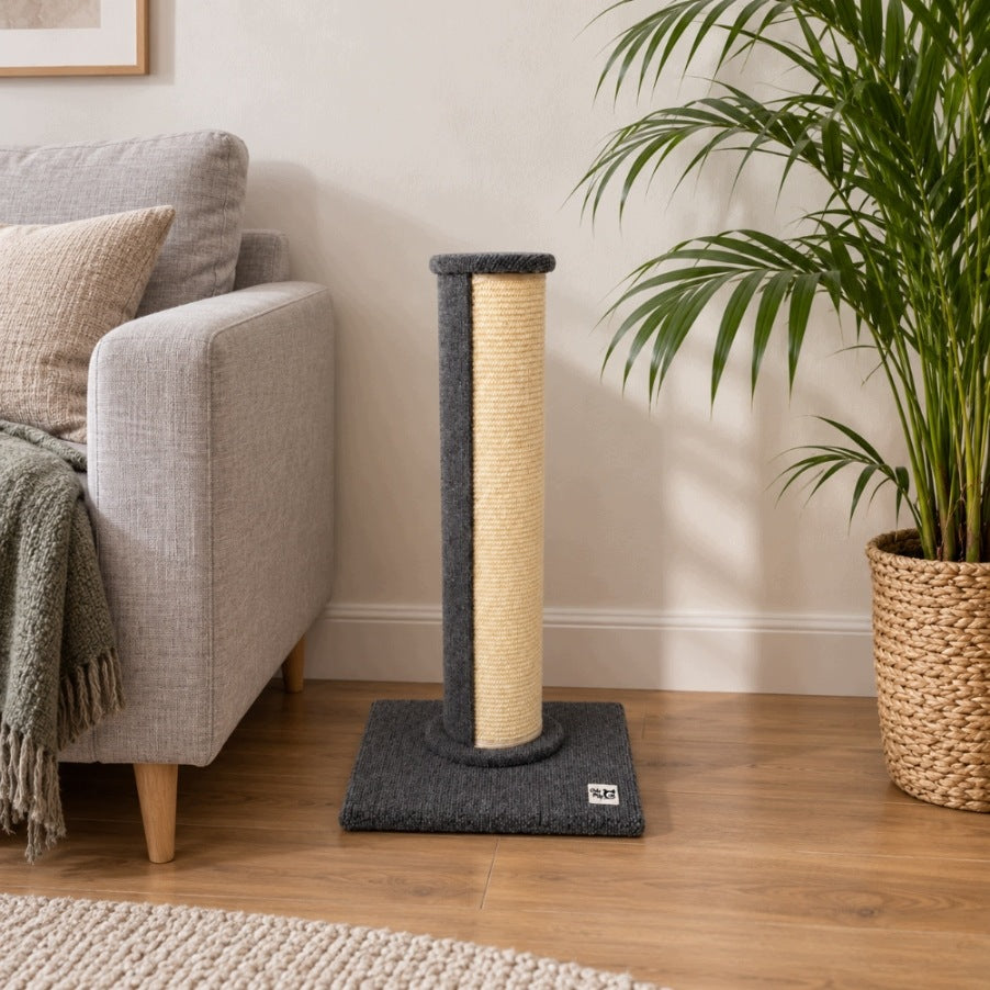 CAT SCRATCHER 74 cm THICK post 14 cm BED + Toy Manufacturer code OMC-07