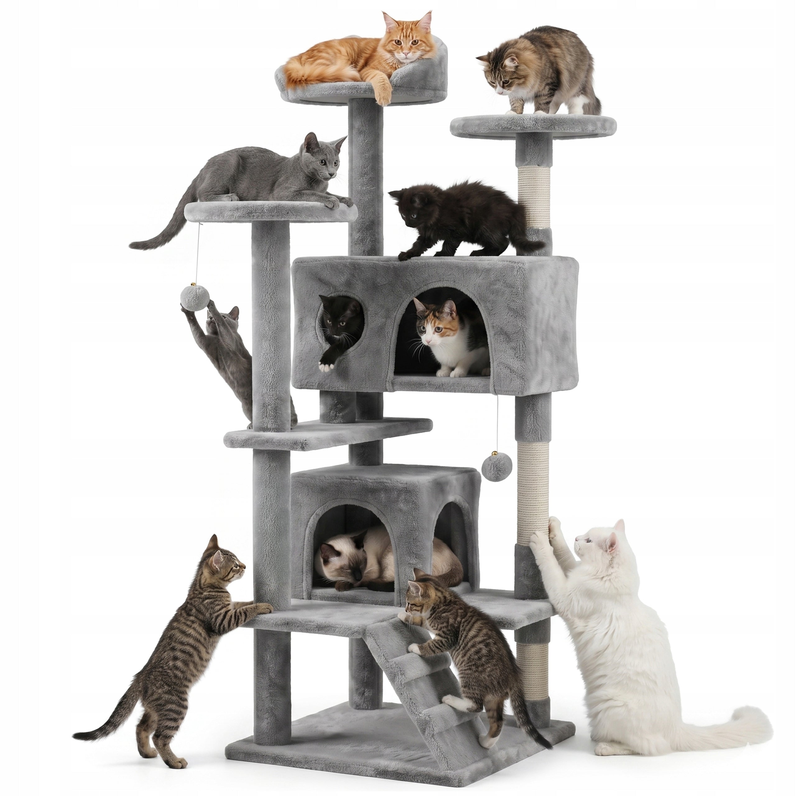 CAT SCRATCHER BED COTTAGE POST TOWER SCRATCHING TOY LARGE HIGH