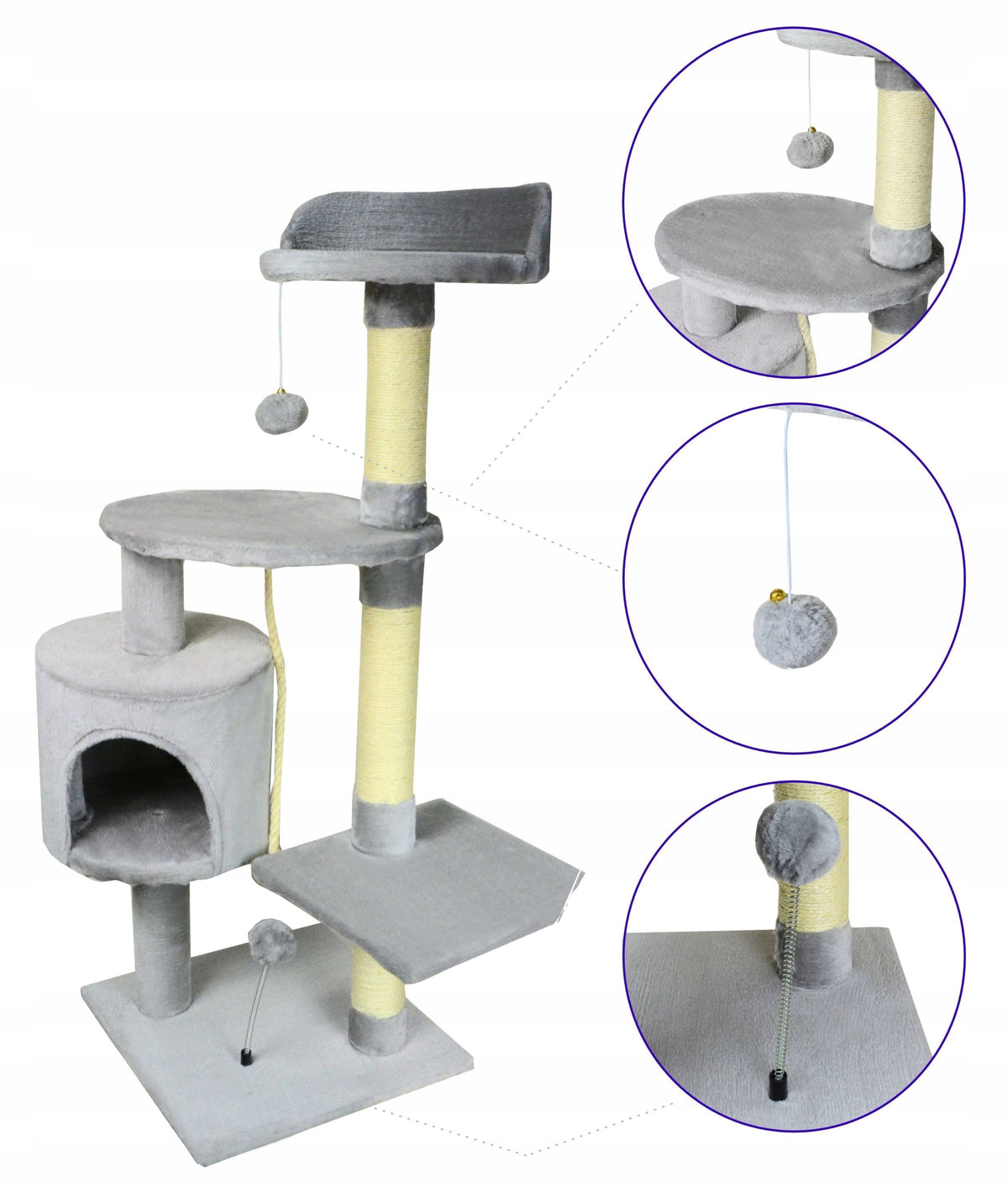 CAT SCRATCHER BED HOUSE TOWER TOYS