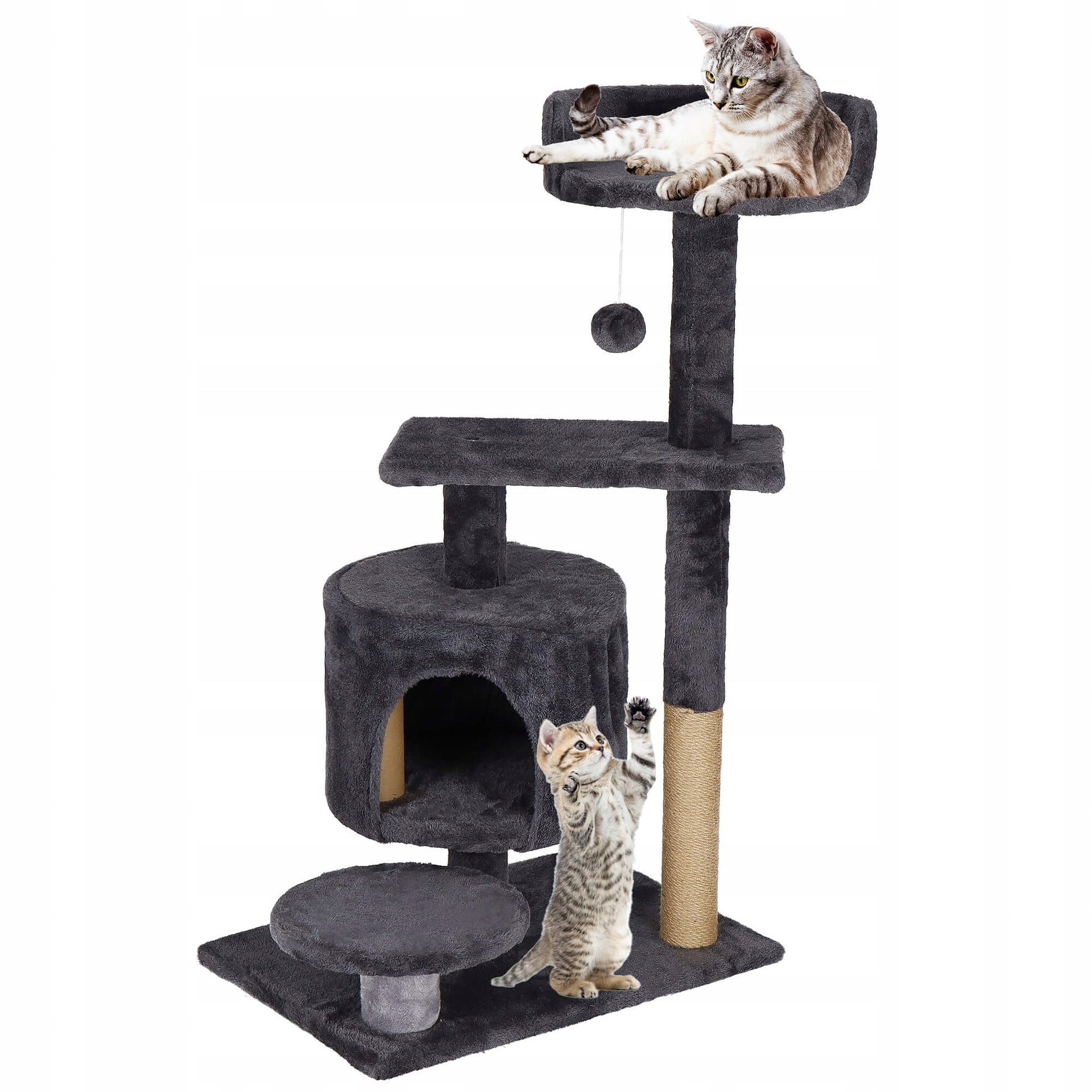 CAT SCRATCHER BED LARGE COTTAGE toy POST SISAL BOOTH 4 LEVELS Manufacturer code PA1036