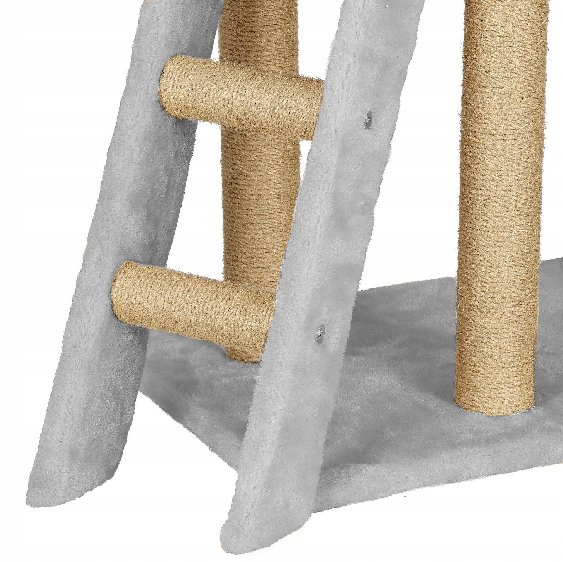 CAT SCRATCHER BED LARGE COTTAGE toy POST SISAL BOOTH 8 LEVELS Height (cm) 101 - 160 cm