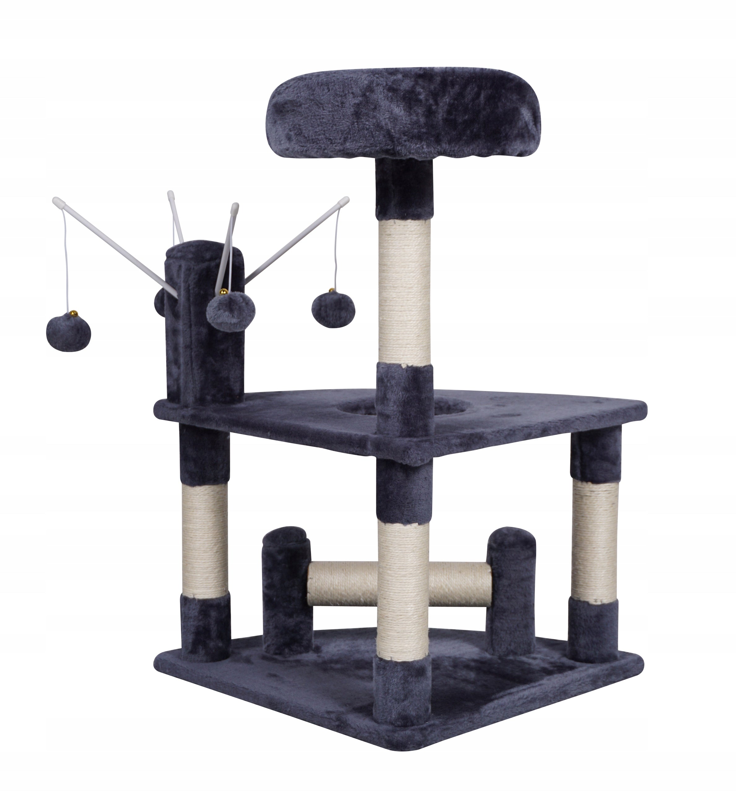 CAT SCRATCHER BED POST TOY For for kittens for cat families