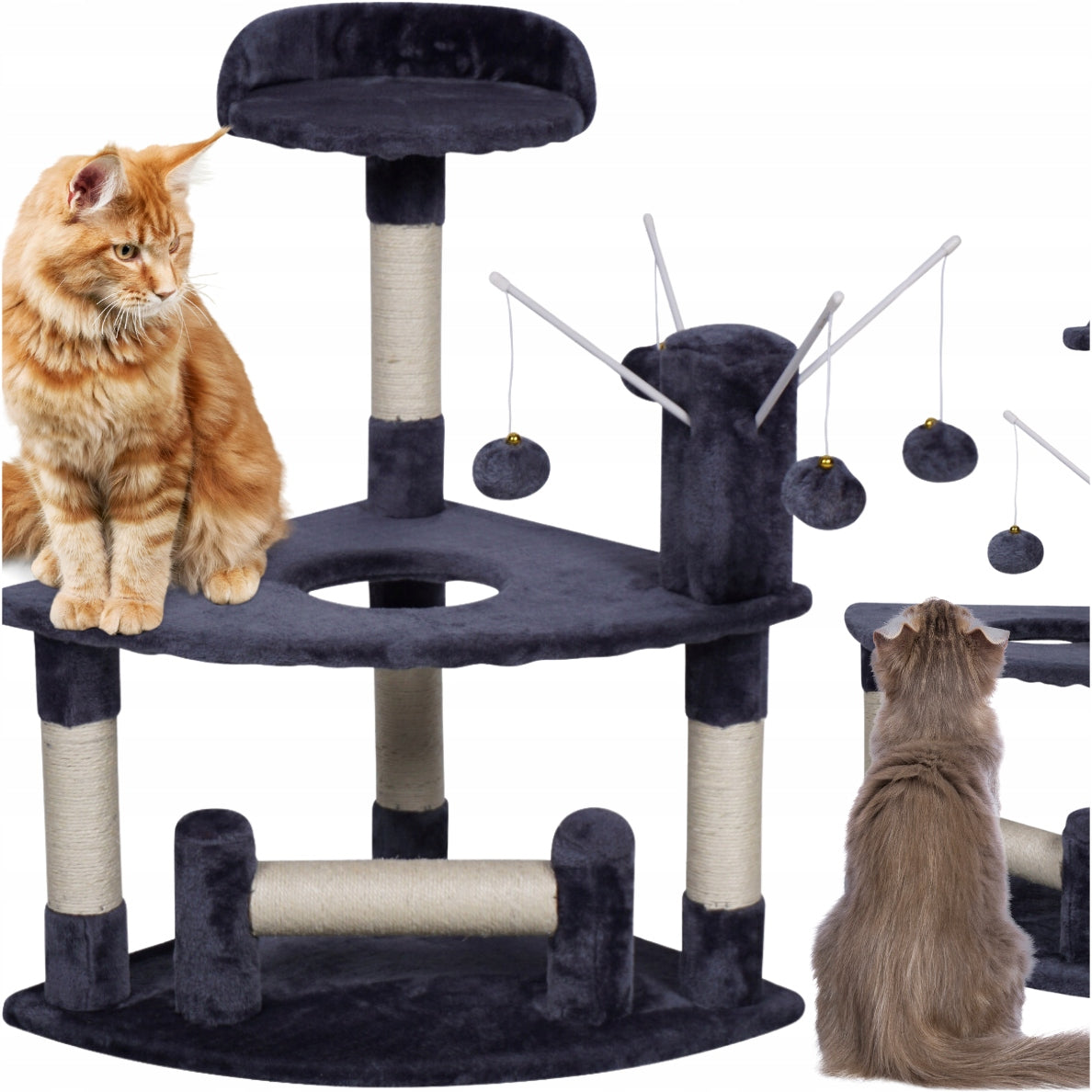 CAT SCRATCHER BED POST TOY