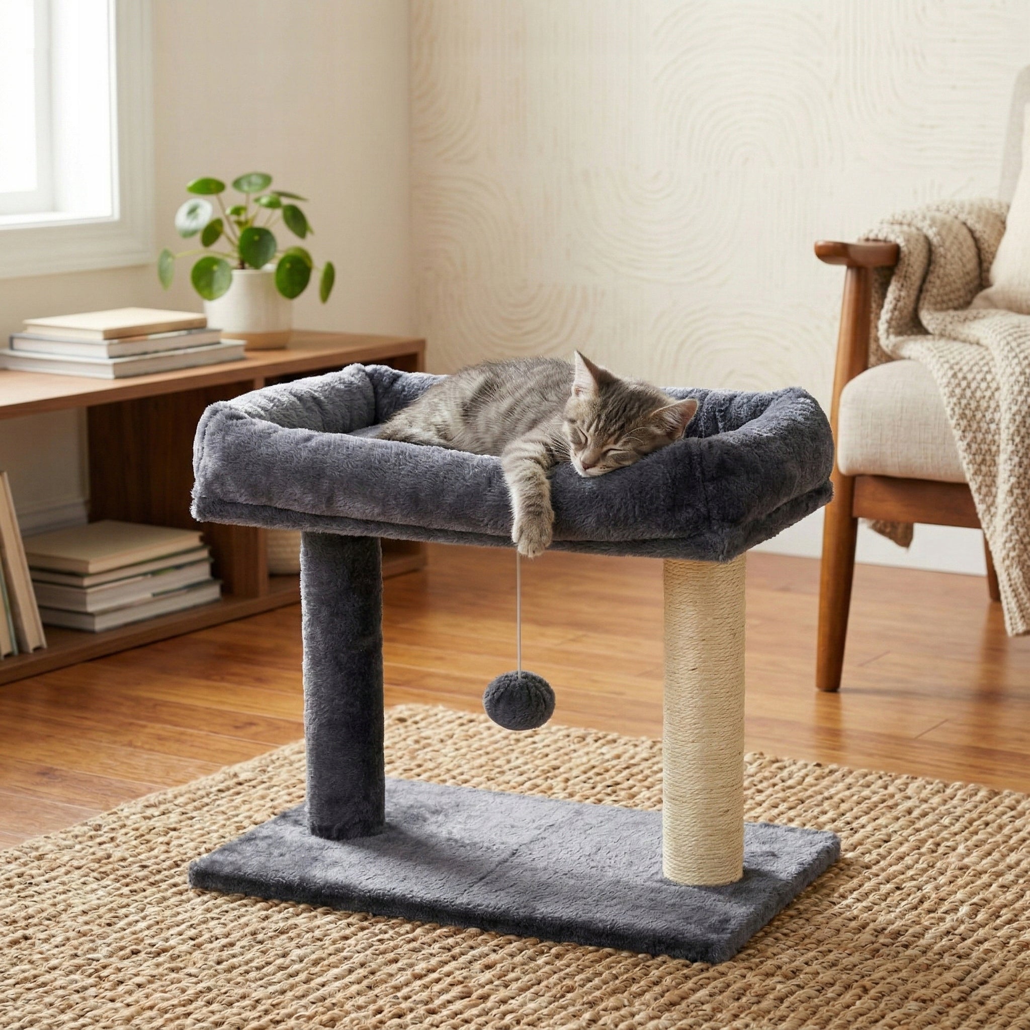 CAT SCRATCHER BED TOWER COUCH SCRATCHING POST SISAL TOY Manufacturer code DK-11 DRAPAK DLA KOTA LEGOWISKO WIEŻA ZABAWKA