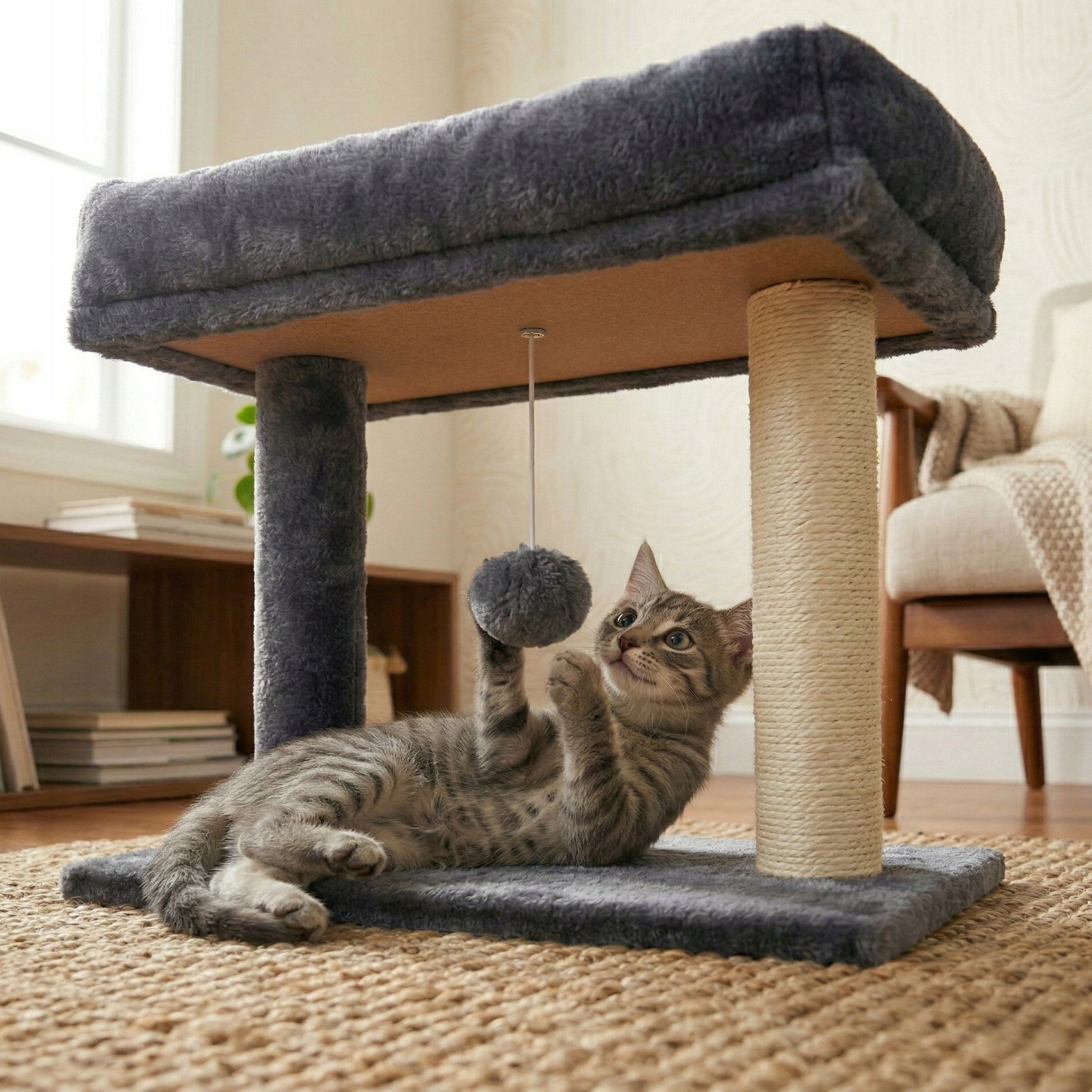 CAT SCRATCHER BED TOWER COUCH SCRATCHING POST SISAL TOY Trade name DK-11 DRAPAK DLA KOTA LEGOWISKO WIEŻA LEŻANKA SŁUPEK DO DRAPANIA SIZAL ZABAWKA