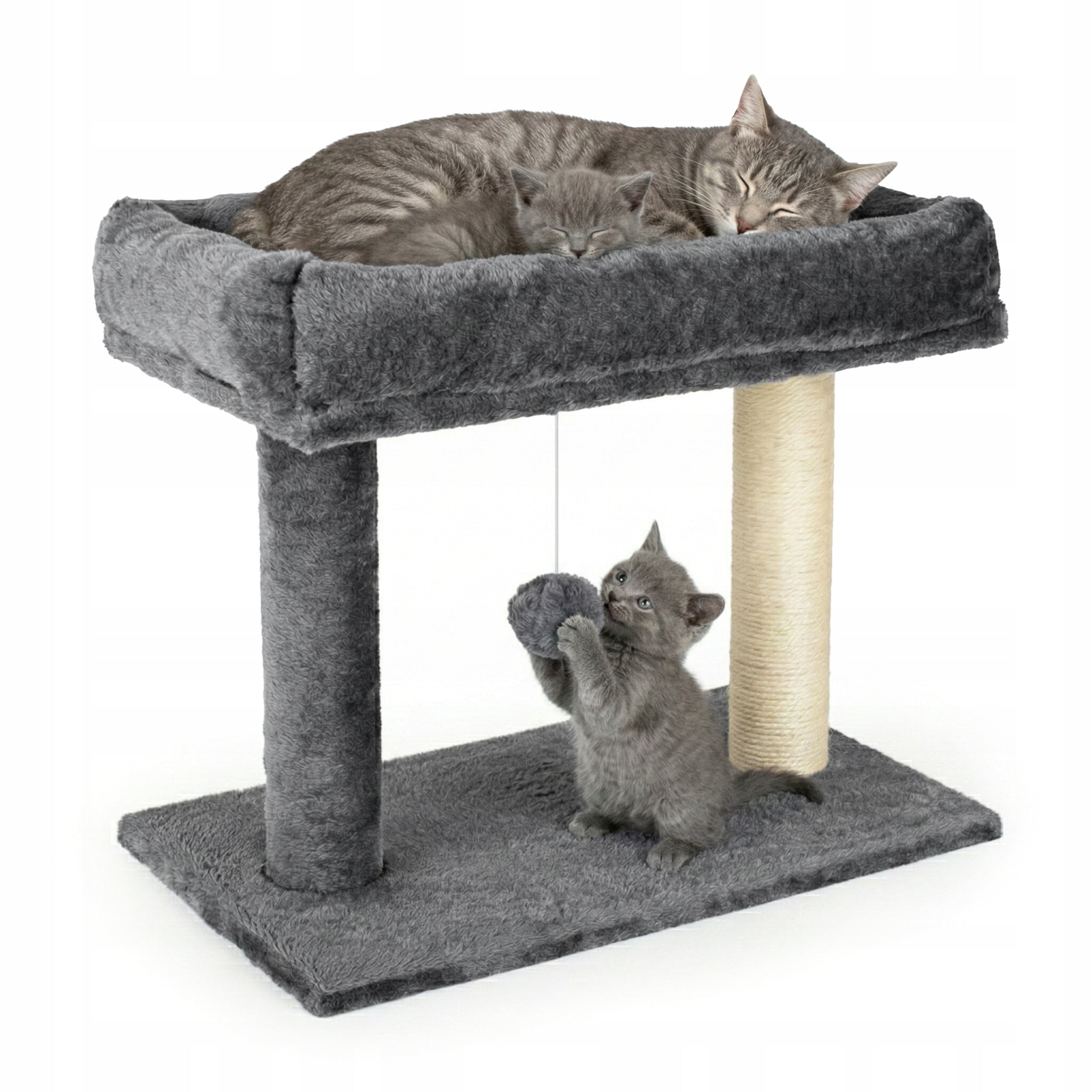 CAT SCRATCHER BED TOWER COUCH SCRATCHING POST SISAL TOY