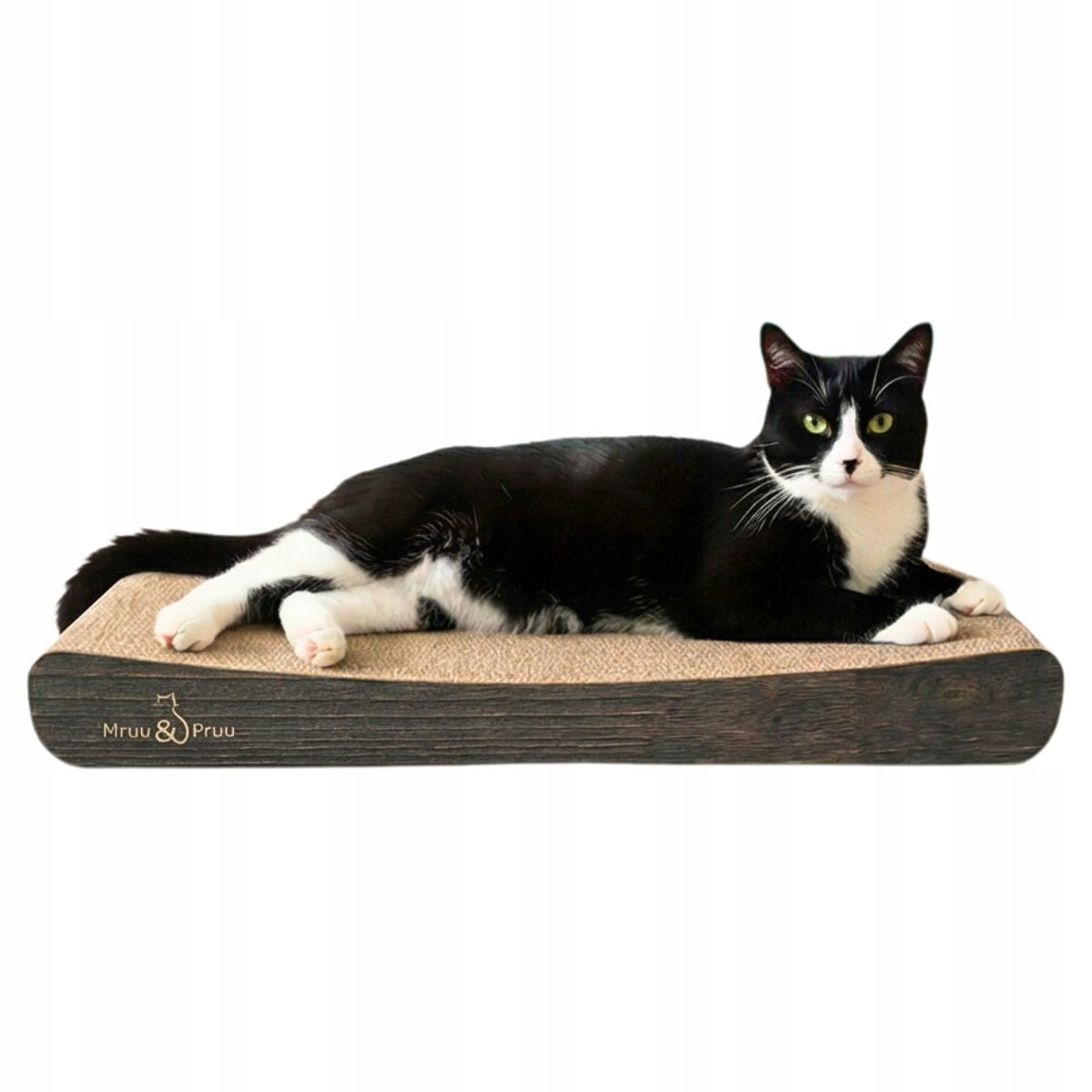 CAT SCRATCHER CARDBOARD BED SIGMA Mruu&Pruu Brown