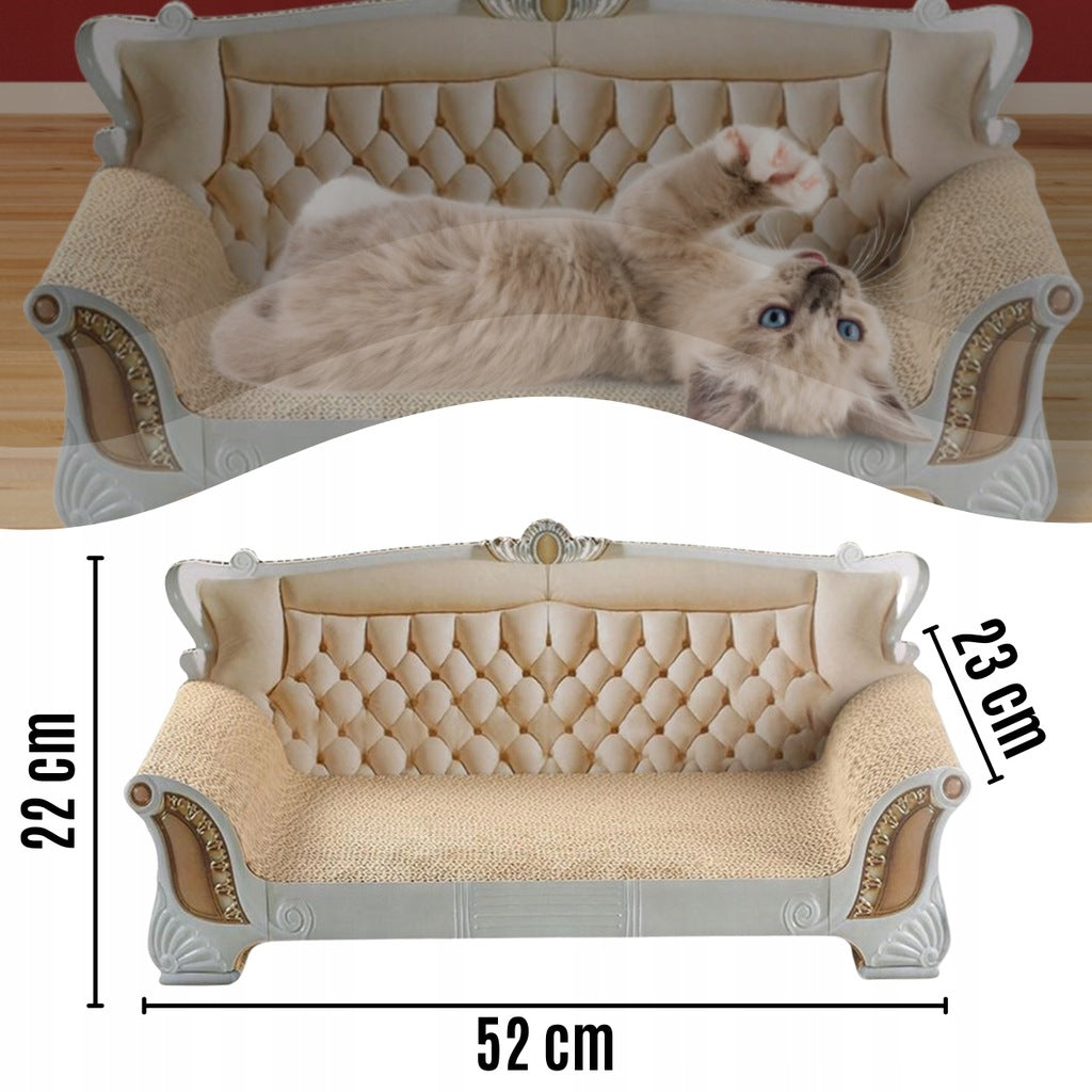 CAT SCRATCHER CARDBOARD SOFA BED COUCH CARTON LARGE 52cm Brand Emes