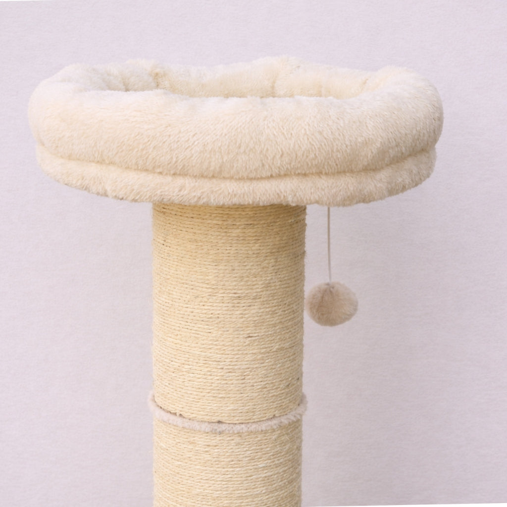 CAT SCRATCHER Cream ~PREMIUM! DIAMETER Post THICK Toy BED Kind small scratching post