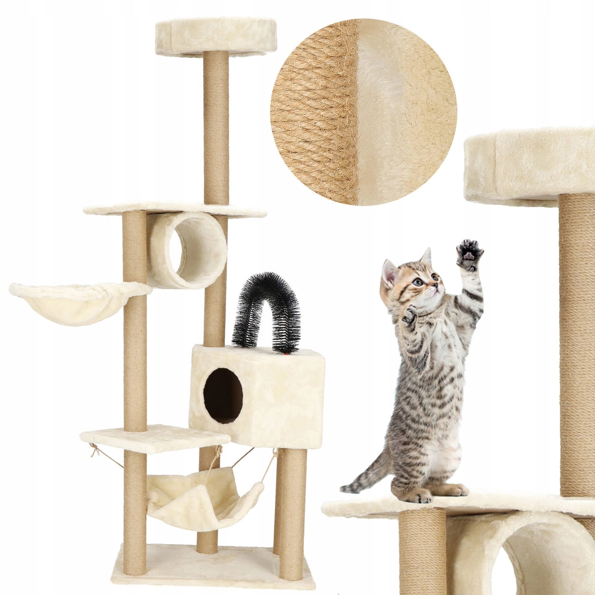 CAT SCRATCHER HIGH LARGE TOWER BED HOUSE 7 LEVELS POST Packaging status original