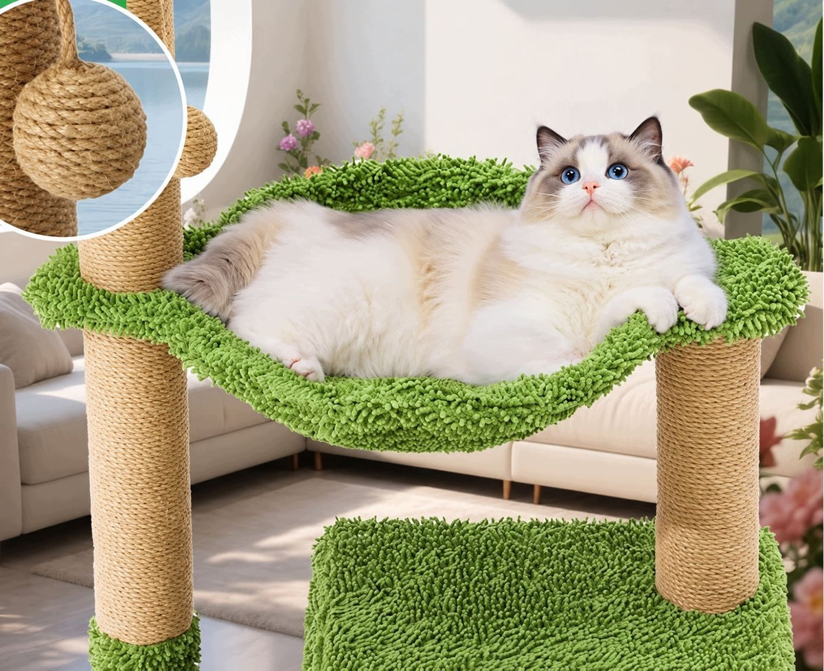 CAT SCRATCHER HOUSE BED SCRATCHING POST TOY 51F Brand no brand