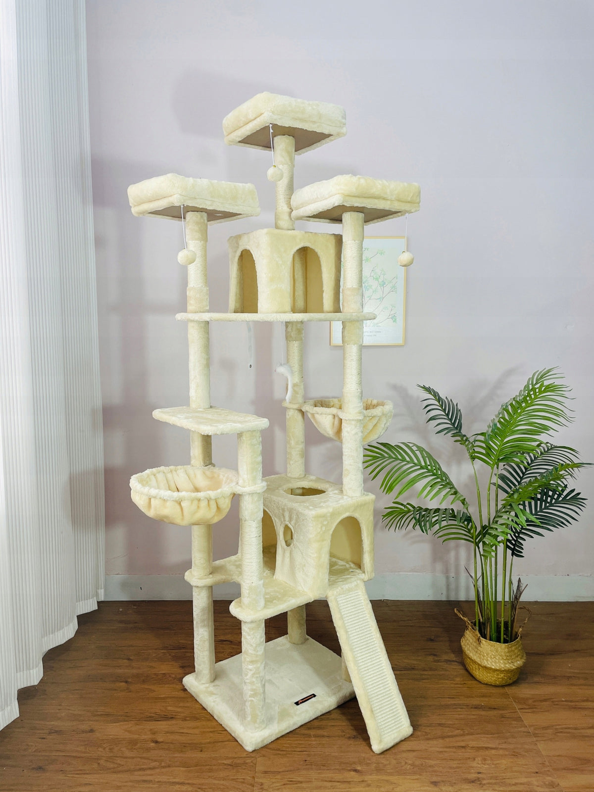CAT SCRATCHER HOUSE BOOTH TREE TOWER XXL 211cm Brand Drapaczek