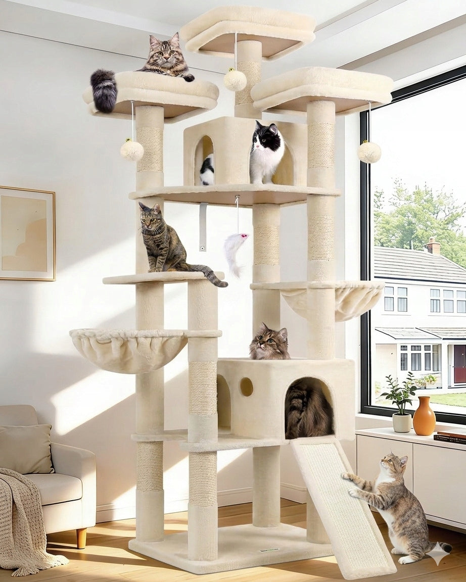 CAT SCRATCHER HOUSE BOOTH TREE TOWER XXL 211cm Manufacturer code 8053369623818