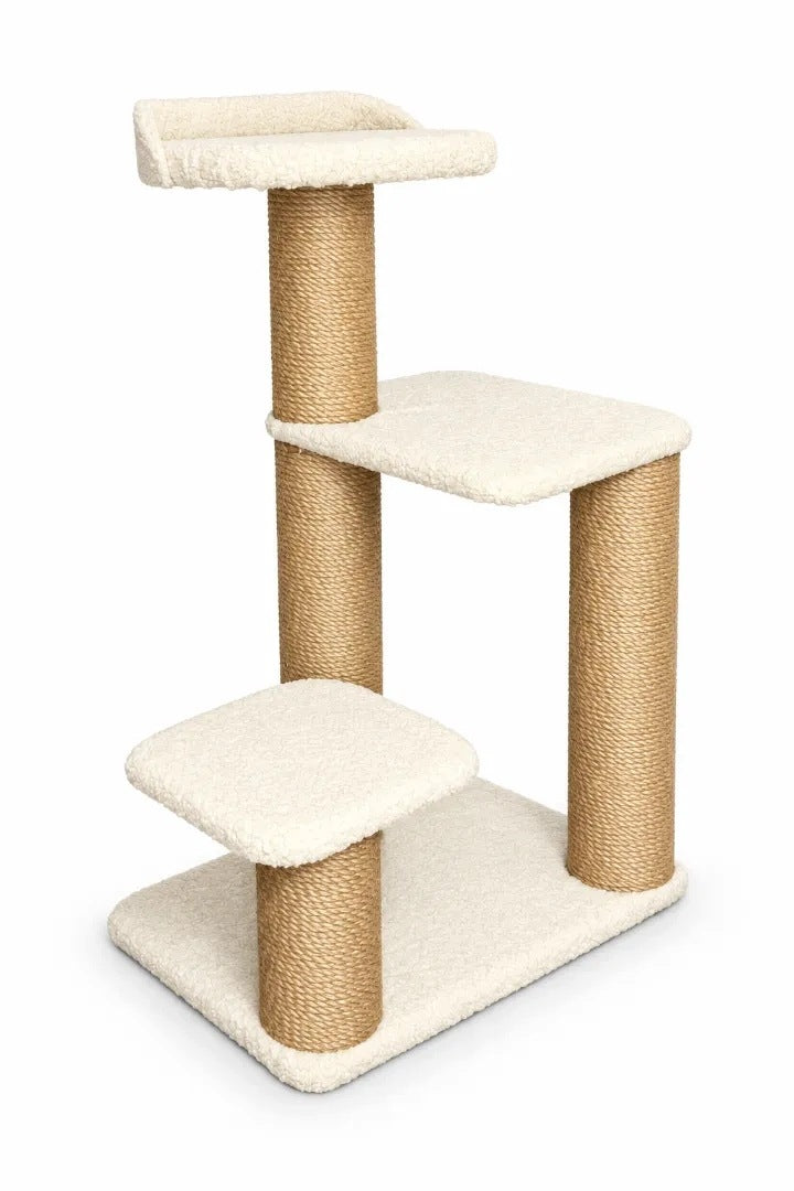 CAT SCRATCHER LARGE STABLE WITH JUTE BED 87 CM HELIOS CATMADE