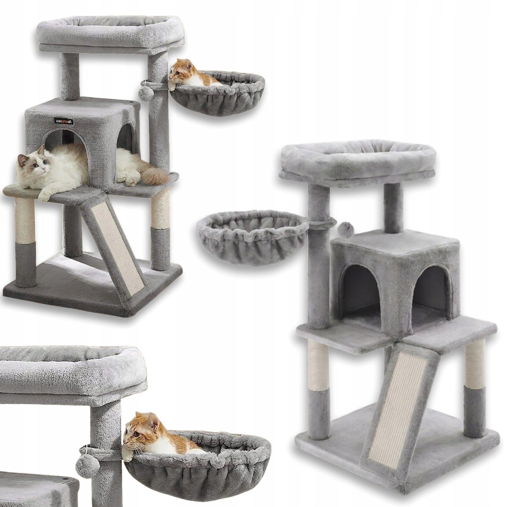 CAT SCRATCHER STABLE BED TOWER POST COTTAGE 3 LEVELS