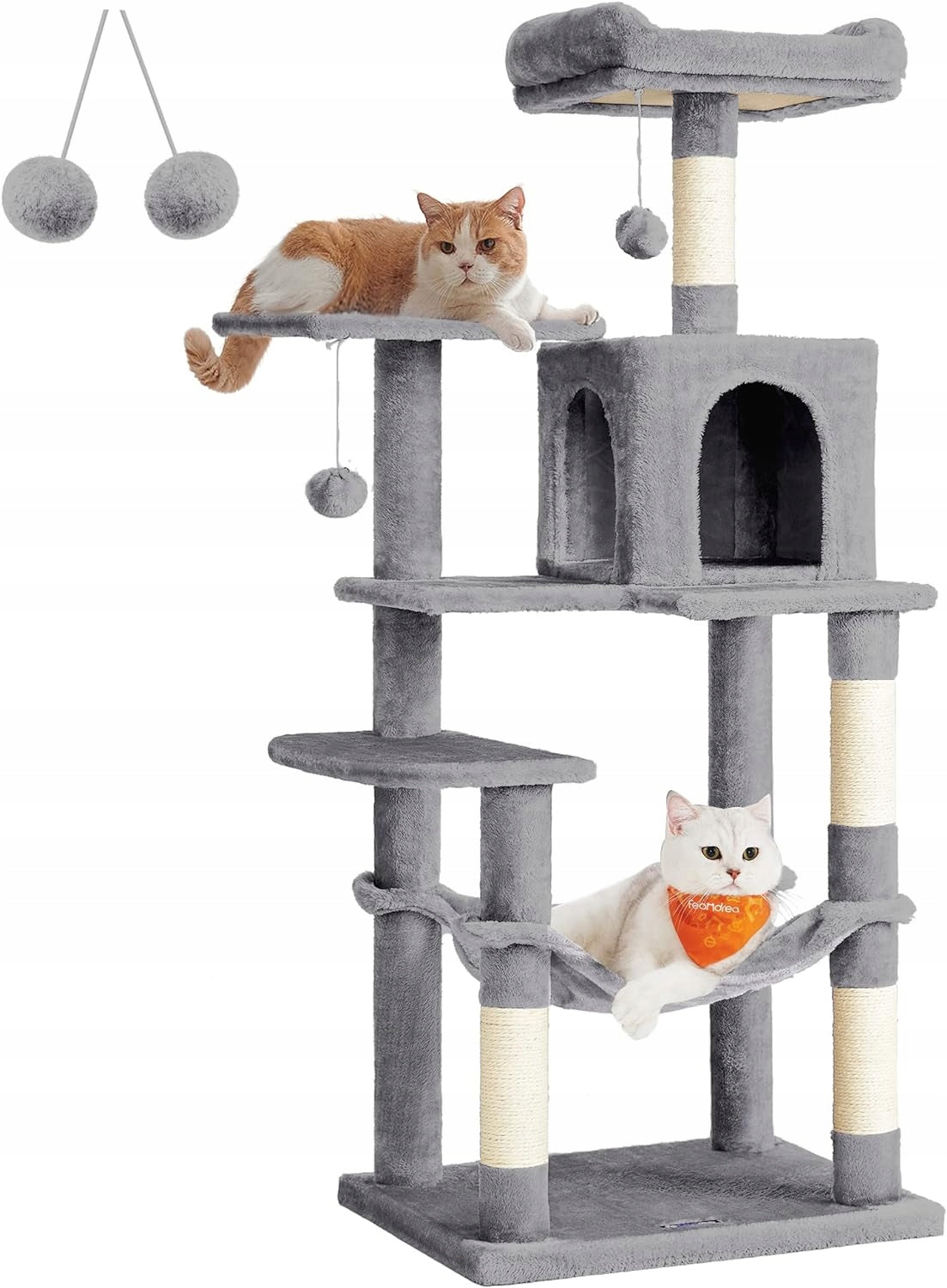CAT SCRATCHER multi-level BED SCRATCHING POST TOWER 143cm