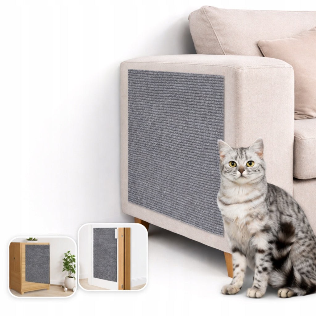 CAT SCRATCHING MAT 100X60 CM SELF-ADHESIVE XL PROTECTION FOR COUCH FURNITURE Manufacturer code MK100x60 G