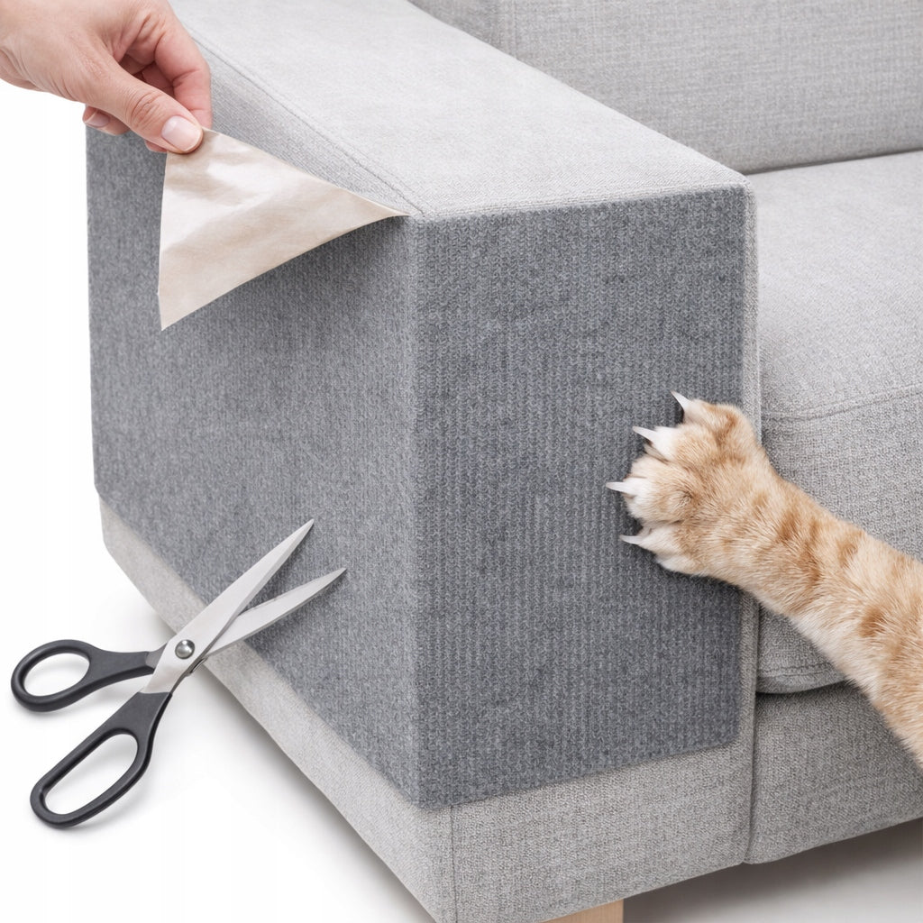 CAT SCRATCHING MAT 100X60 CM SELF-ADHESIVE XL PROTECTION FOR COUCH FURNITURE