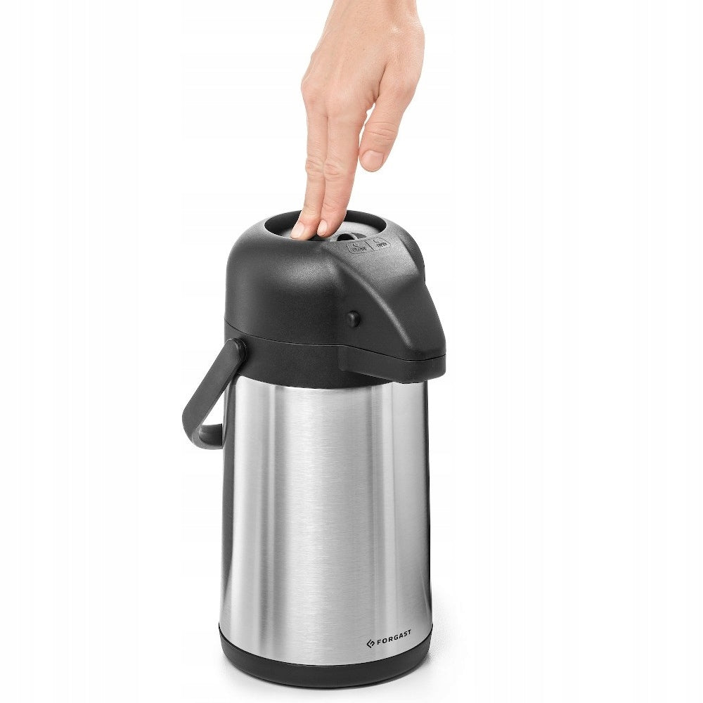 CATERING STEEL THERMOS WITH CONFERENCE PUMP 1,9L FORGAST FG05819 Brand Forgast