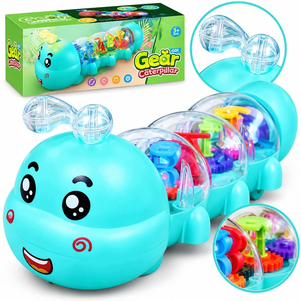 CATERPILLAR INTERACTIVE MUSICAL TOY CRAWLING LIGHT SOUND CHILDREN