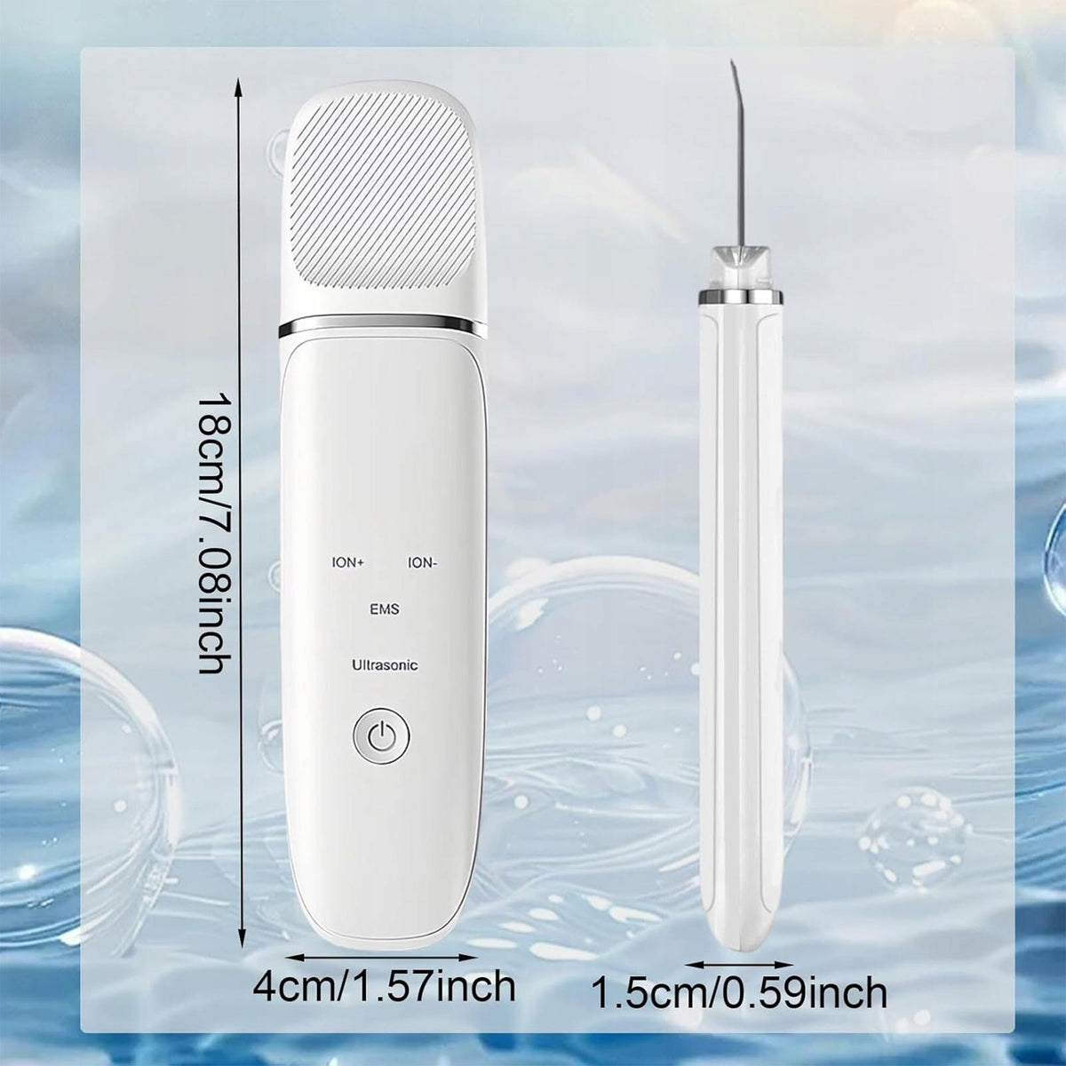 CAVITATION PEELING CORDLESS 4in1EMS IONTOPHORESIS SONOPHORESIS FACE PEELING Power supply rechargeable battery