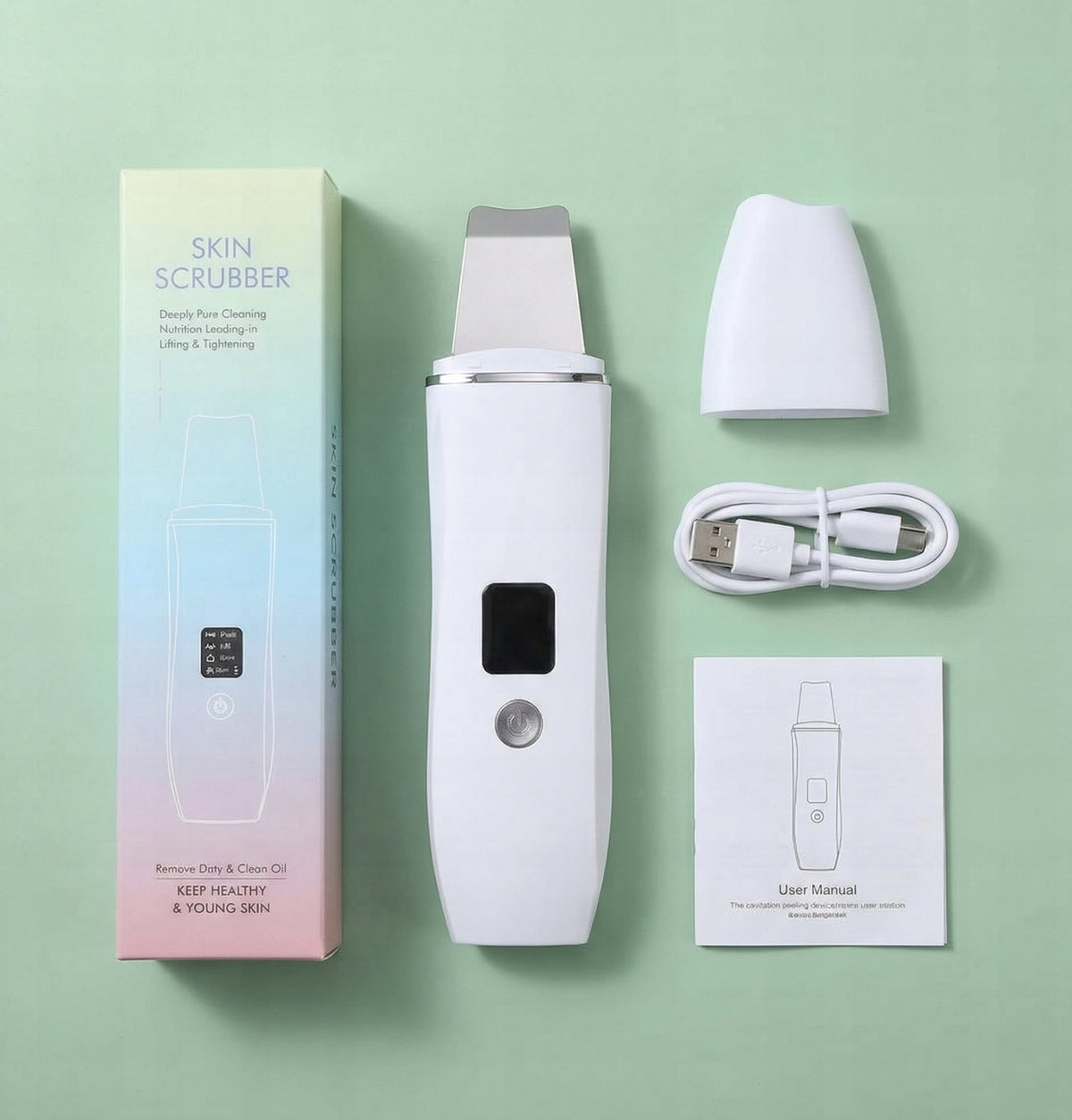 CAVITATION PEELING WIRELESS SKIN CLEANSING 5IN1 FOR FACE PRO CARE Manufacturer code DOMOWE SPA UJEDRNIANIE SKÓRY WODOODPORY LED