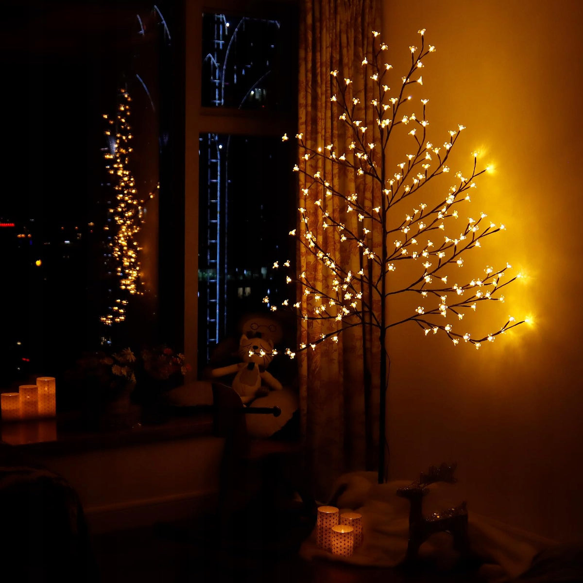 CCLIFE LED svetelný stromček do interiéru a exteriéru Vianoce, LED stromče
