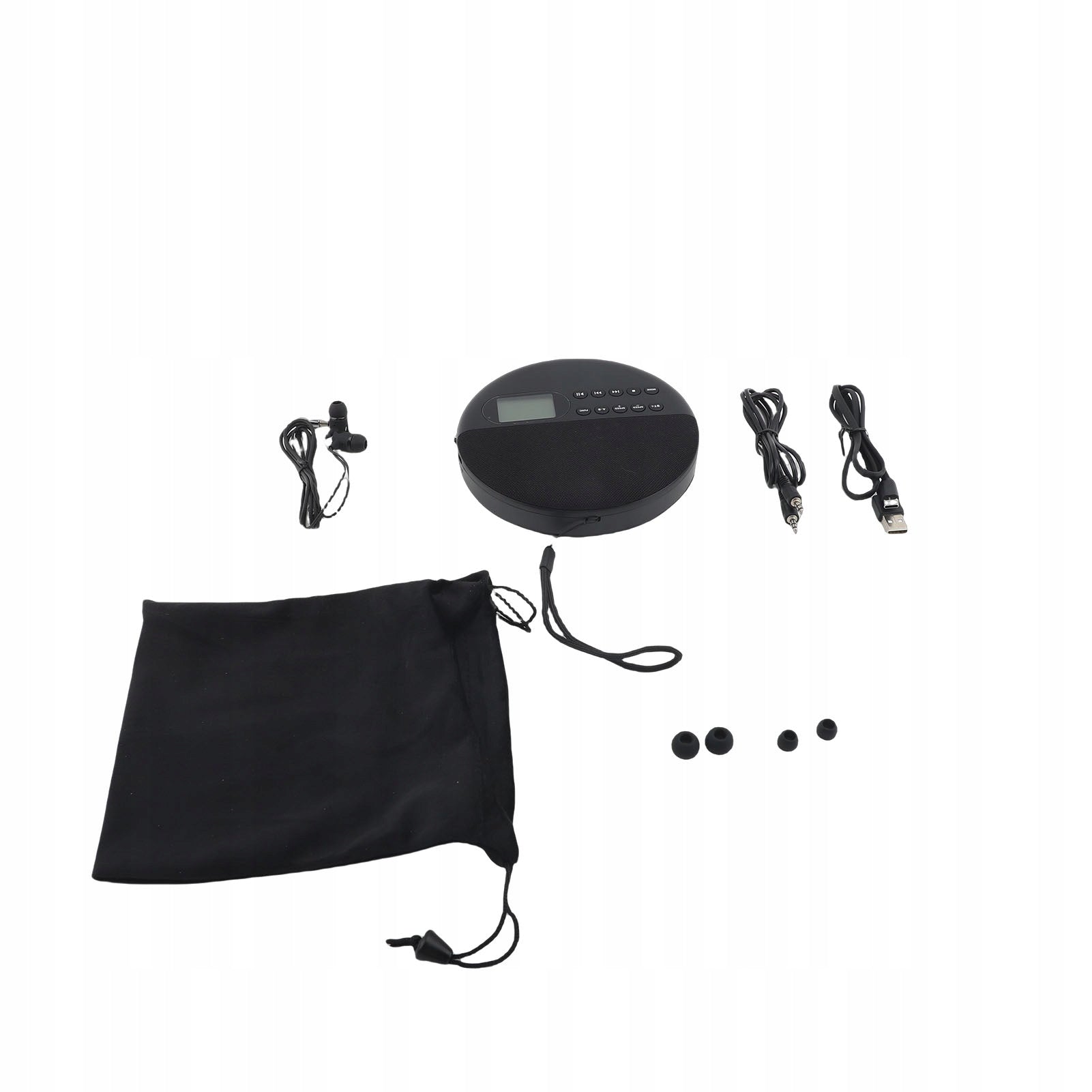 CD PLAYER PORTABLE MP3 FOR HOME AND CAR BLUETOOTH AUX + HEADPHONES Packaging status original