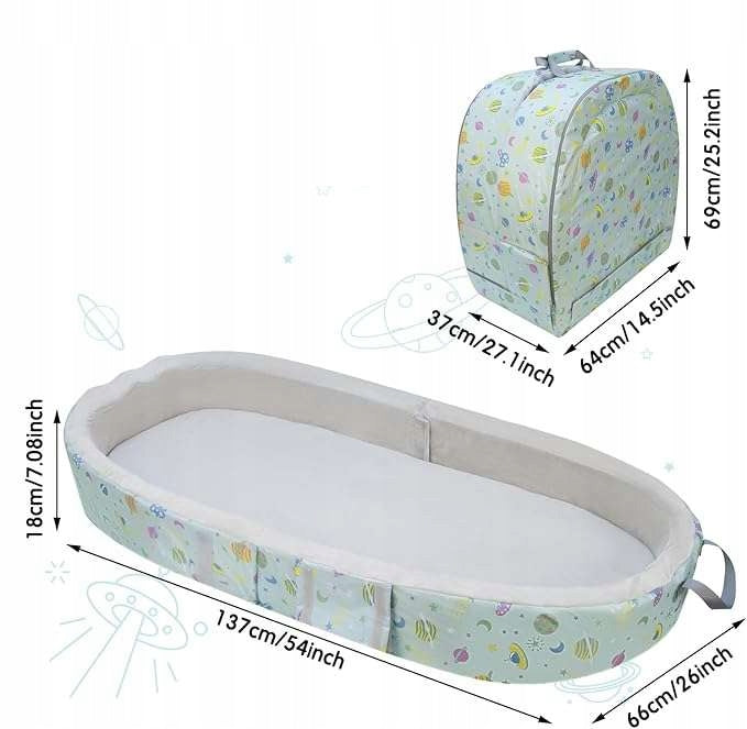 CE travel cot 66 x 137 cm blue Brand CE