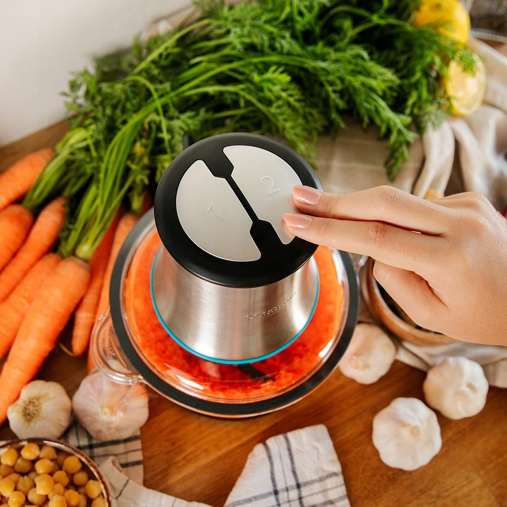 CECOTEC ChopBeat 2000 Vindaloo Food Chopper, 500W, 4 Blades, 2 Speeds Brand Cecotec