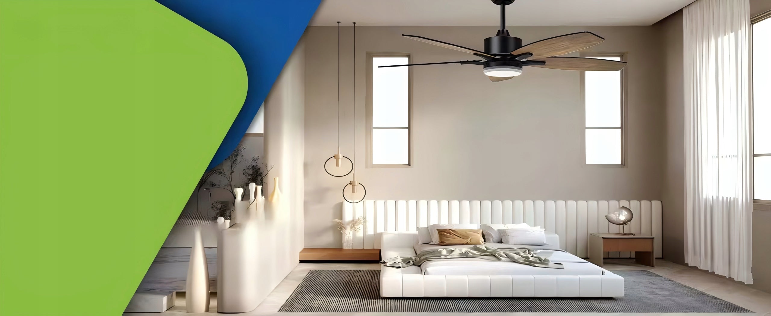 CEILING FAN CEILING LIGHT 6 SPEED 42" WITH TIMER + REMOTE CONTROL Functions timer