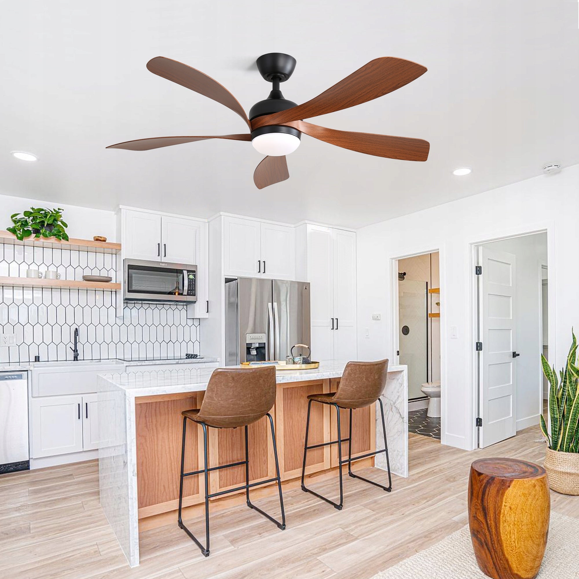 CEILING FAN CHANDELIER LAMP 106CM WOOD STYLE 6 MODES Manufacturer code 8009918291922