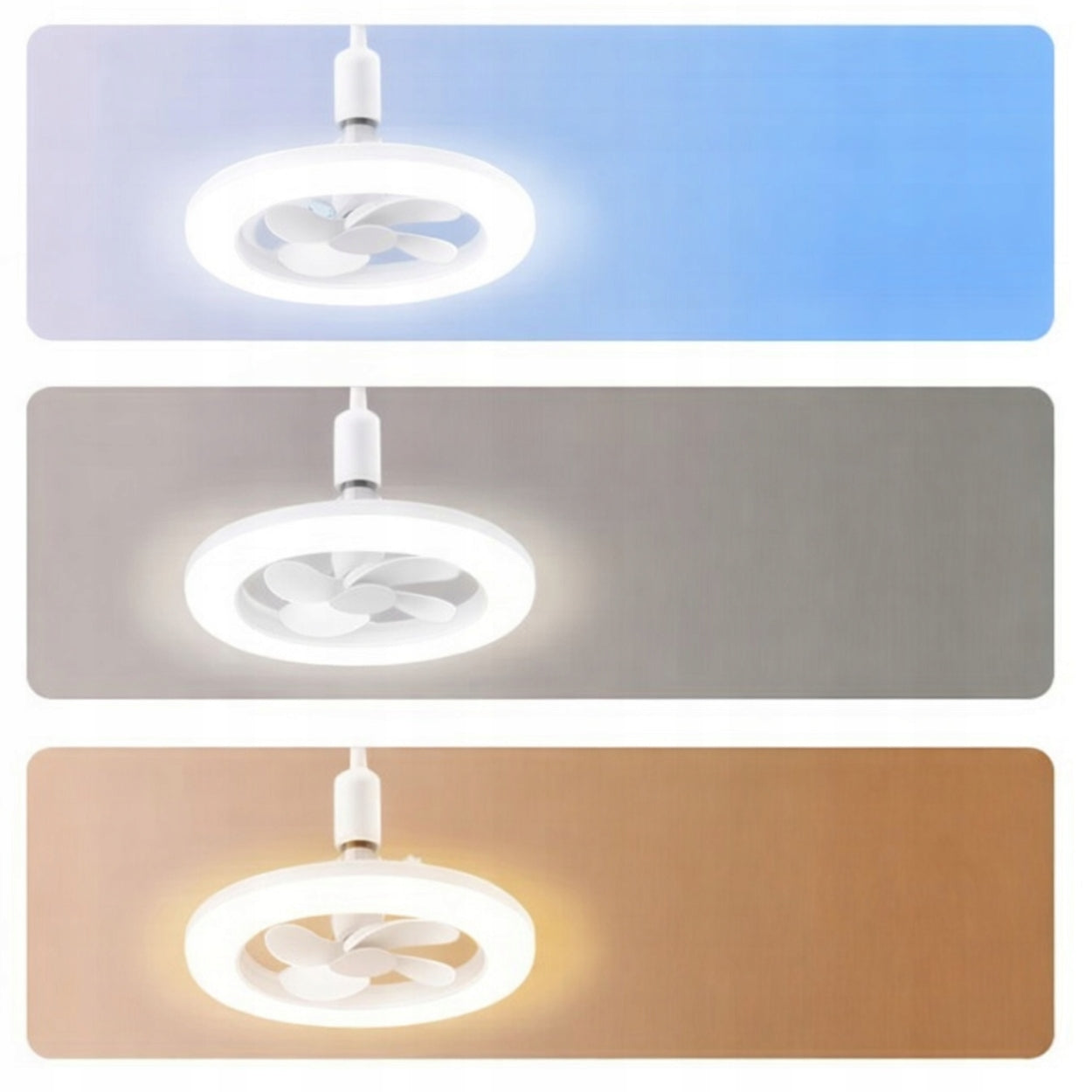 CEILING FAN with LED Lighting PLAFON Rotary 360 + Remote Control Brand no brand