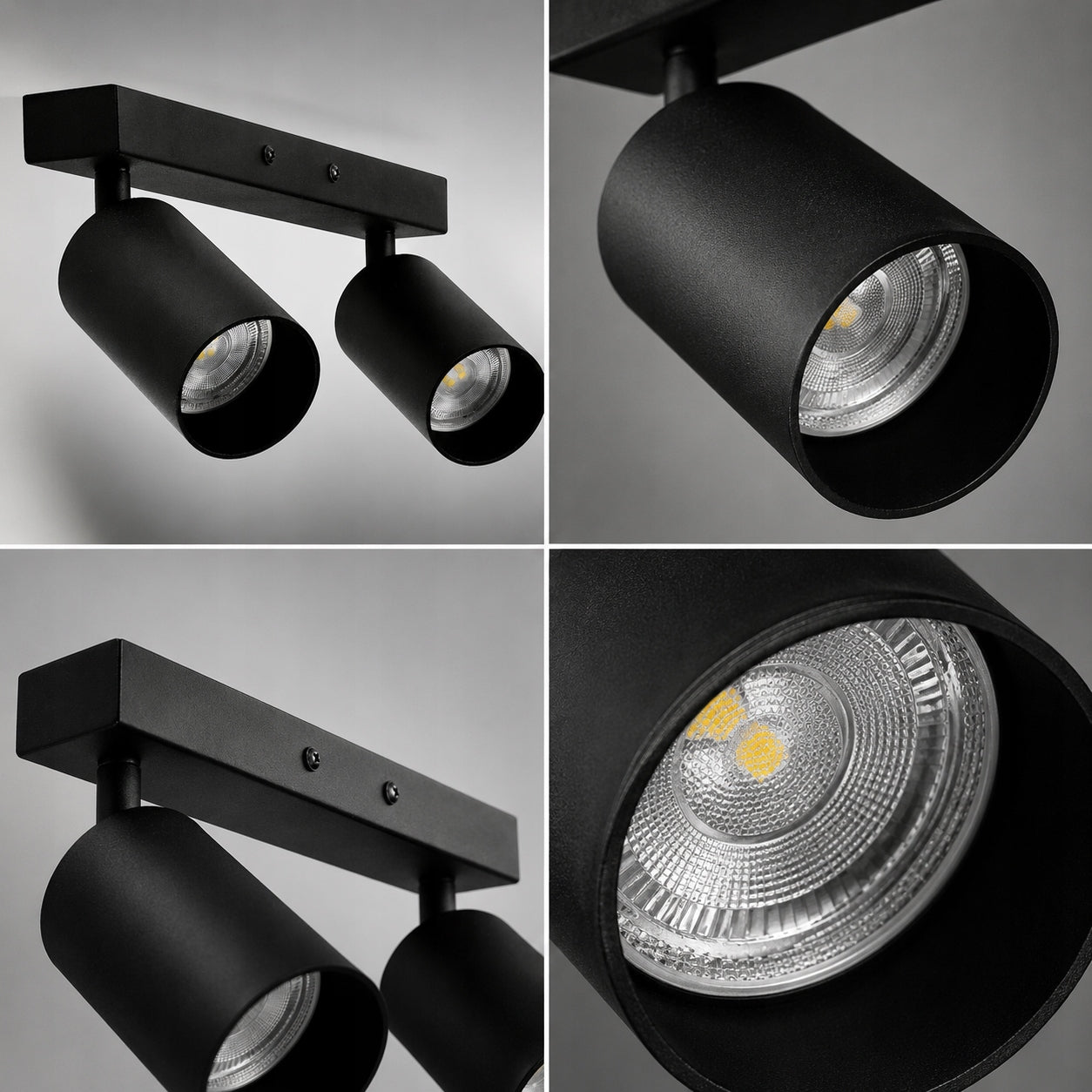 CEILING LAMP ADJUSTABLE WALL SCONCE SPOT MOVABLE GU10 DOUBLE Manufacturer code 787