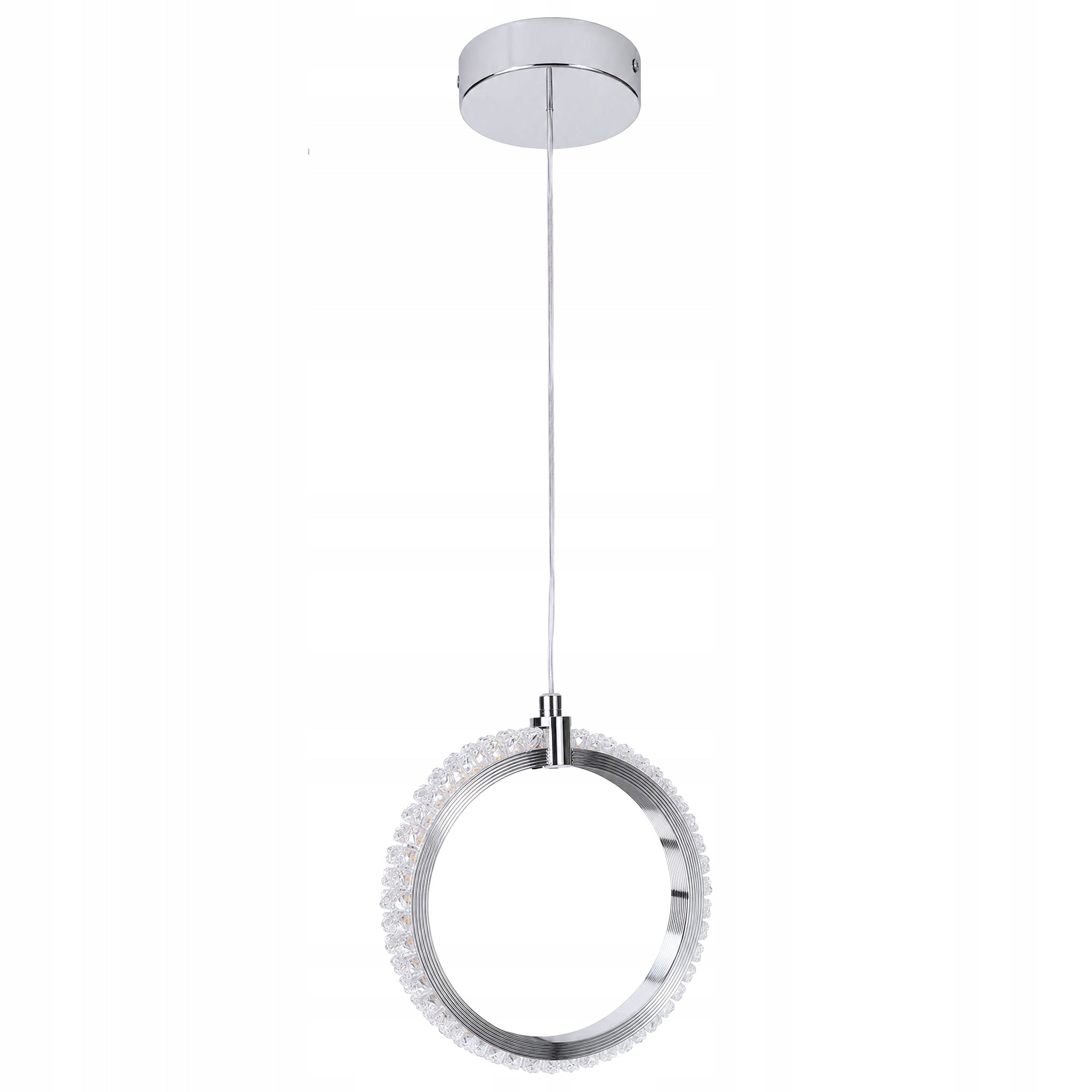 CEILING LAMP HANGING LED CIRCLE CHROME GLAMOUR WARM CRYSTAL ROUND Brand TOOLIGHT
