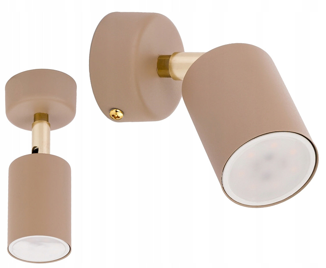 CEILING LAMP WALL SCONCE SPOT SPOTLIGHT GU10 CASHMERE BEIGE ECRU BEIGE
