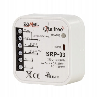 CENTRAL ROLLER SHUTTER CONTROLLER SRP-03 5A 230V EXTA FREE