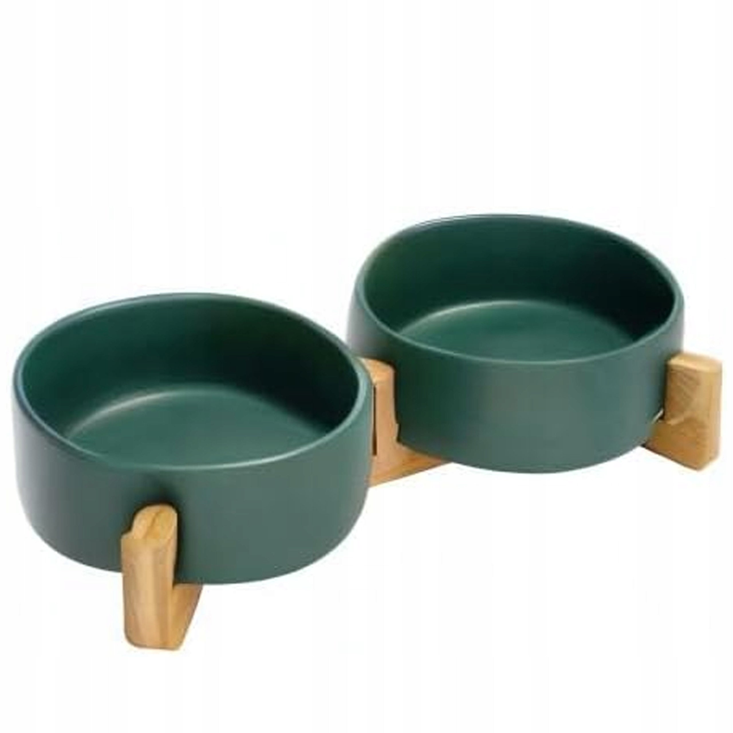 CERAMIC BOWL FOR CAT DOG ON STAND DOUBLE SET 2x400ml Brand no brand