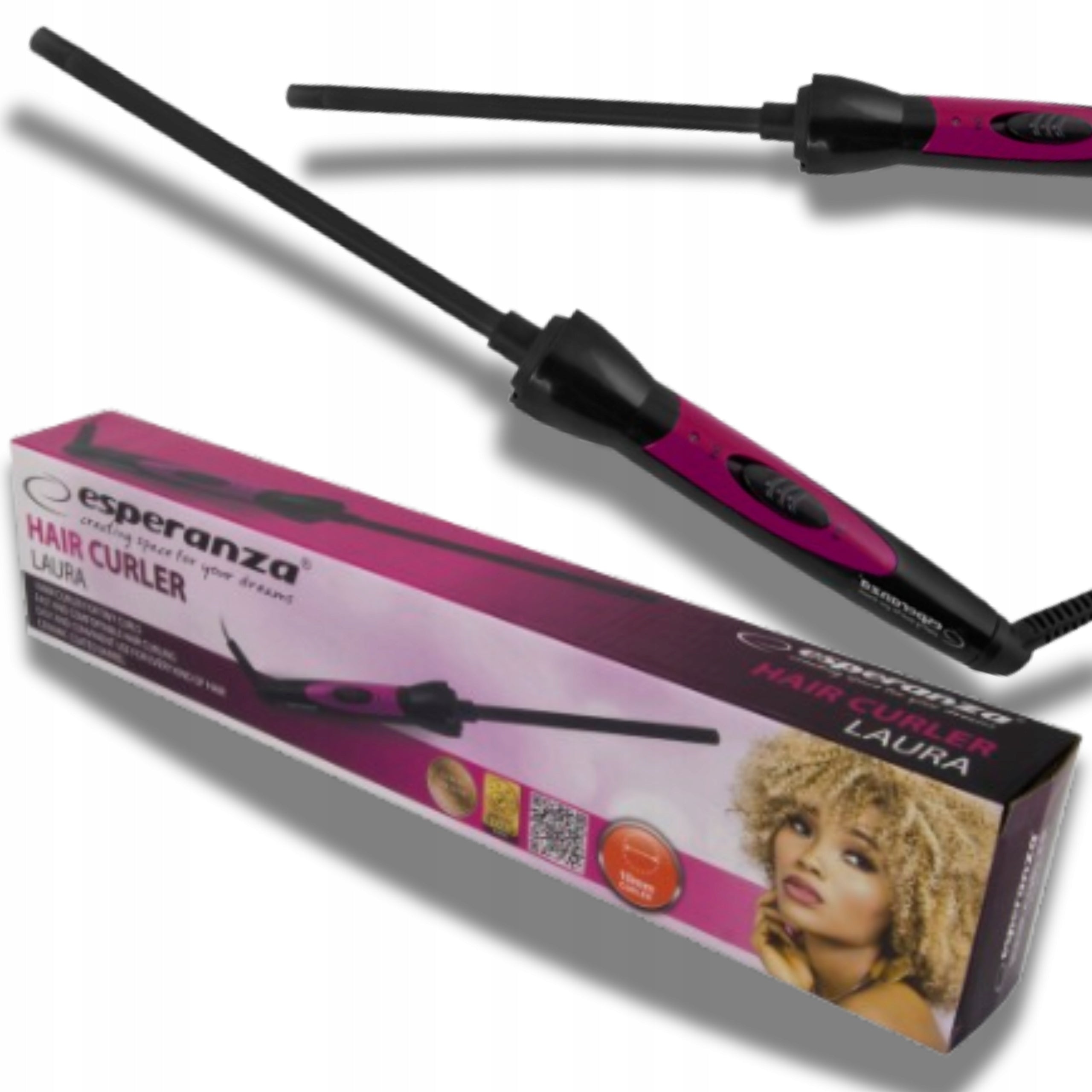 CERAMIC CURLING IRON FOR HAIR 10MM AFRO CURLS STRONG FOR CURLING CURLS