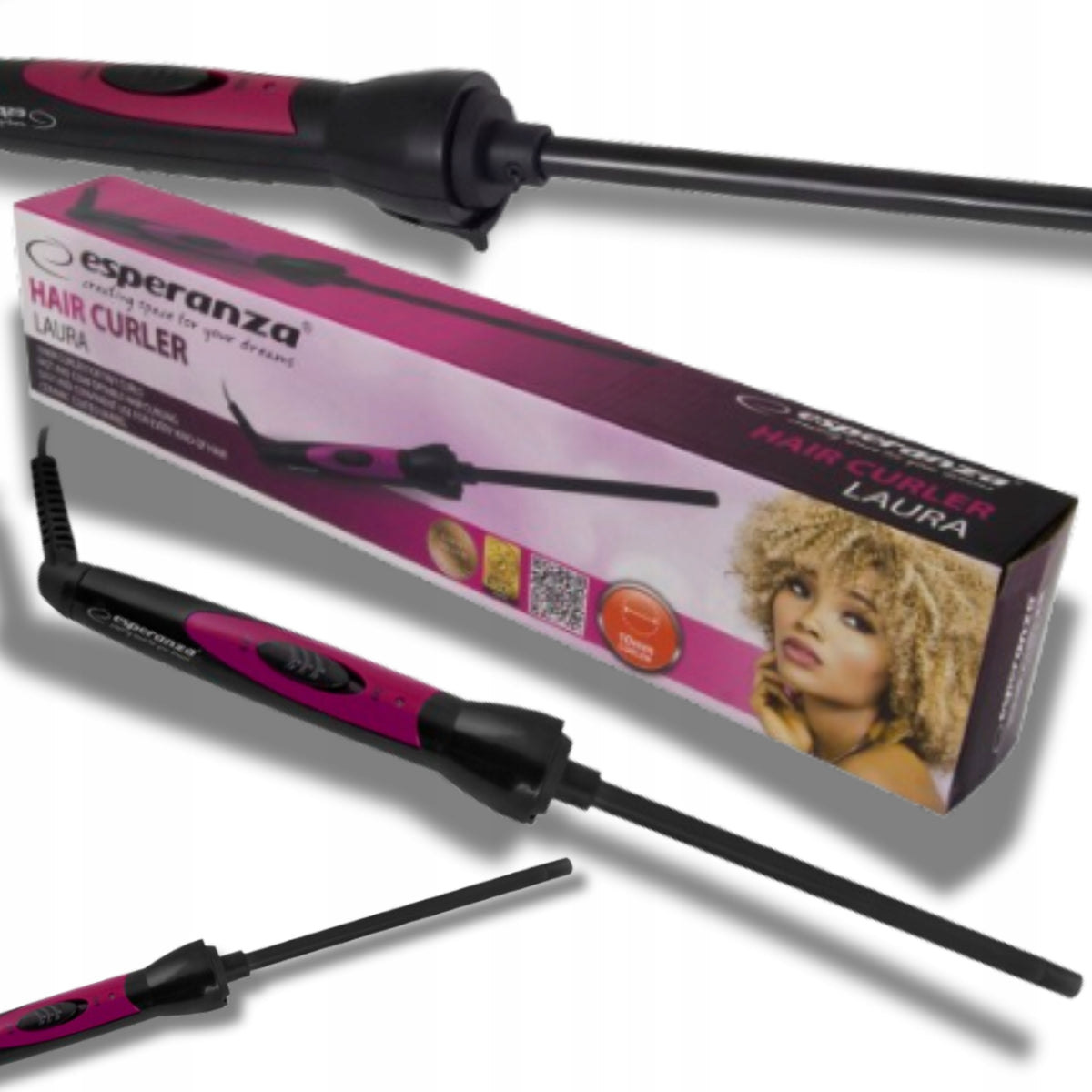 CERAMIC CURLING IRONFOR HAIR 10MM AFRO CURLS STRONG FOR CURLING CURLS
