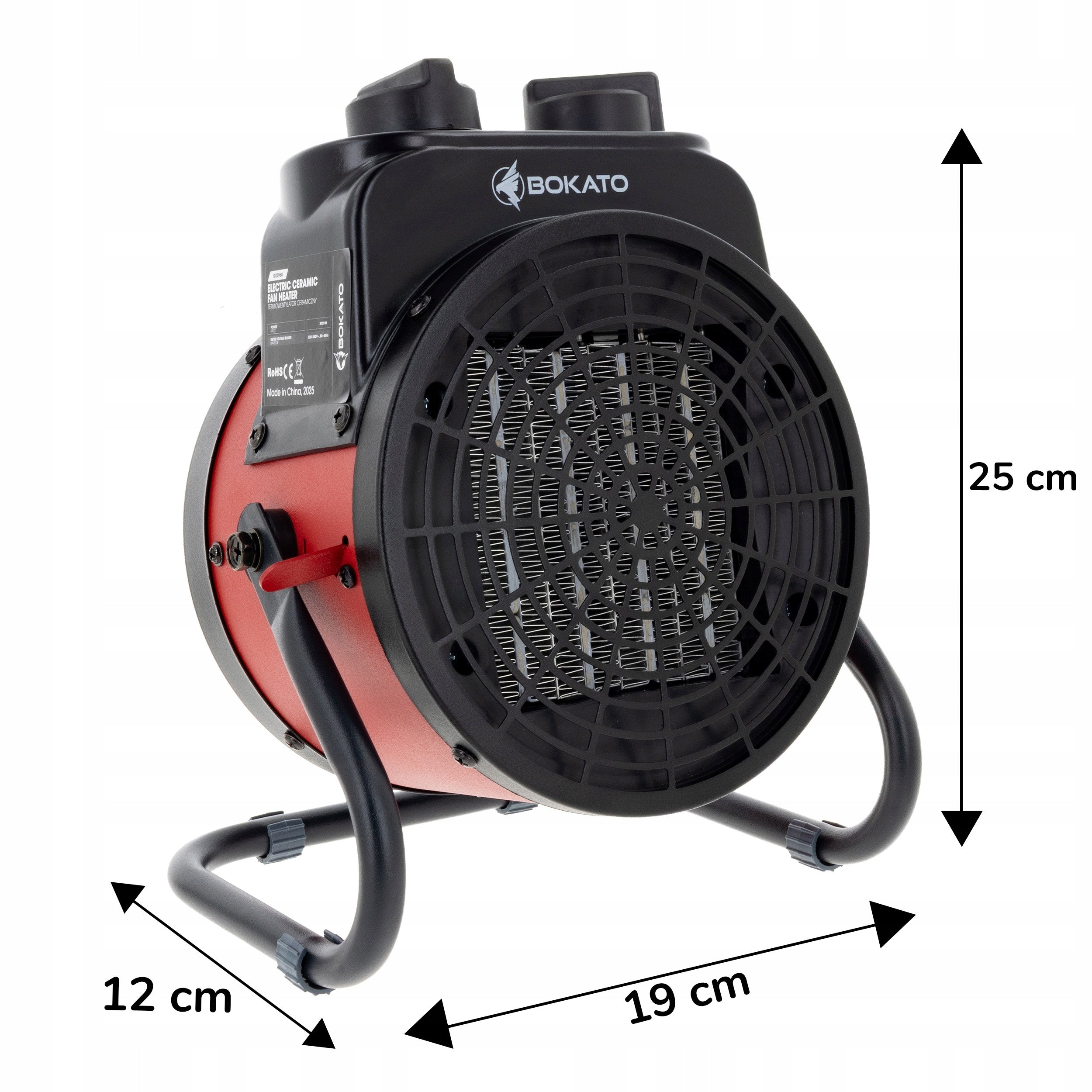 CERAMIC FAN HEATER 2000W HEATER APRON 2 LEVELS BOKATO Manufacturer code GRZ960