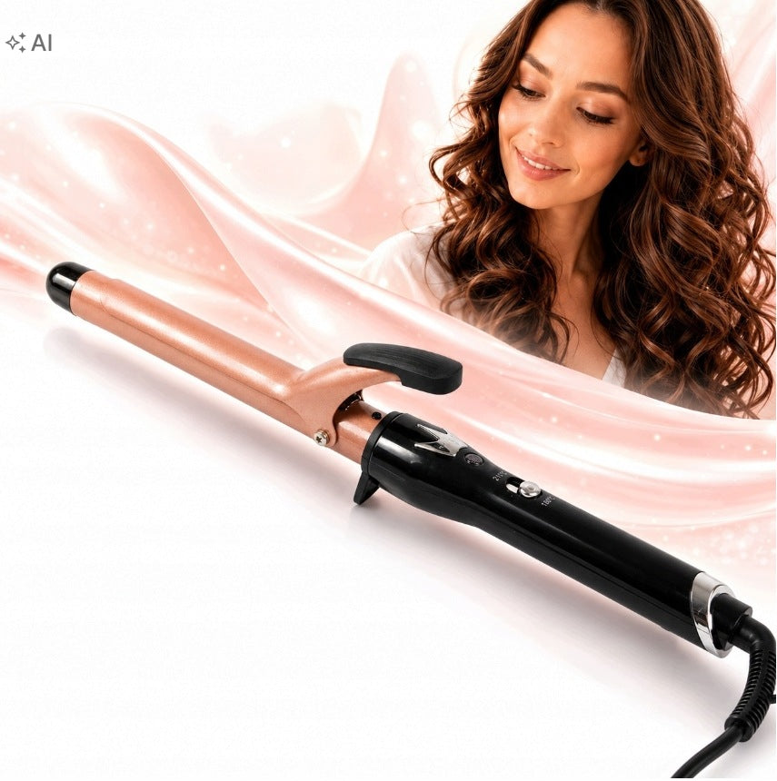 CERAMIC HAIR CURLER 45W ADJUSTABLE 180 210°C IONIZATION WITH CLAMP